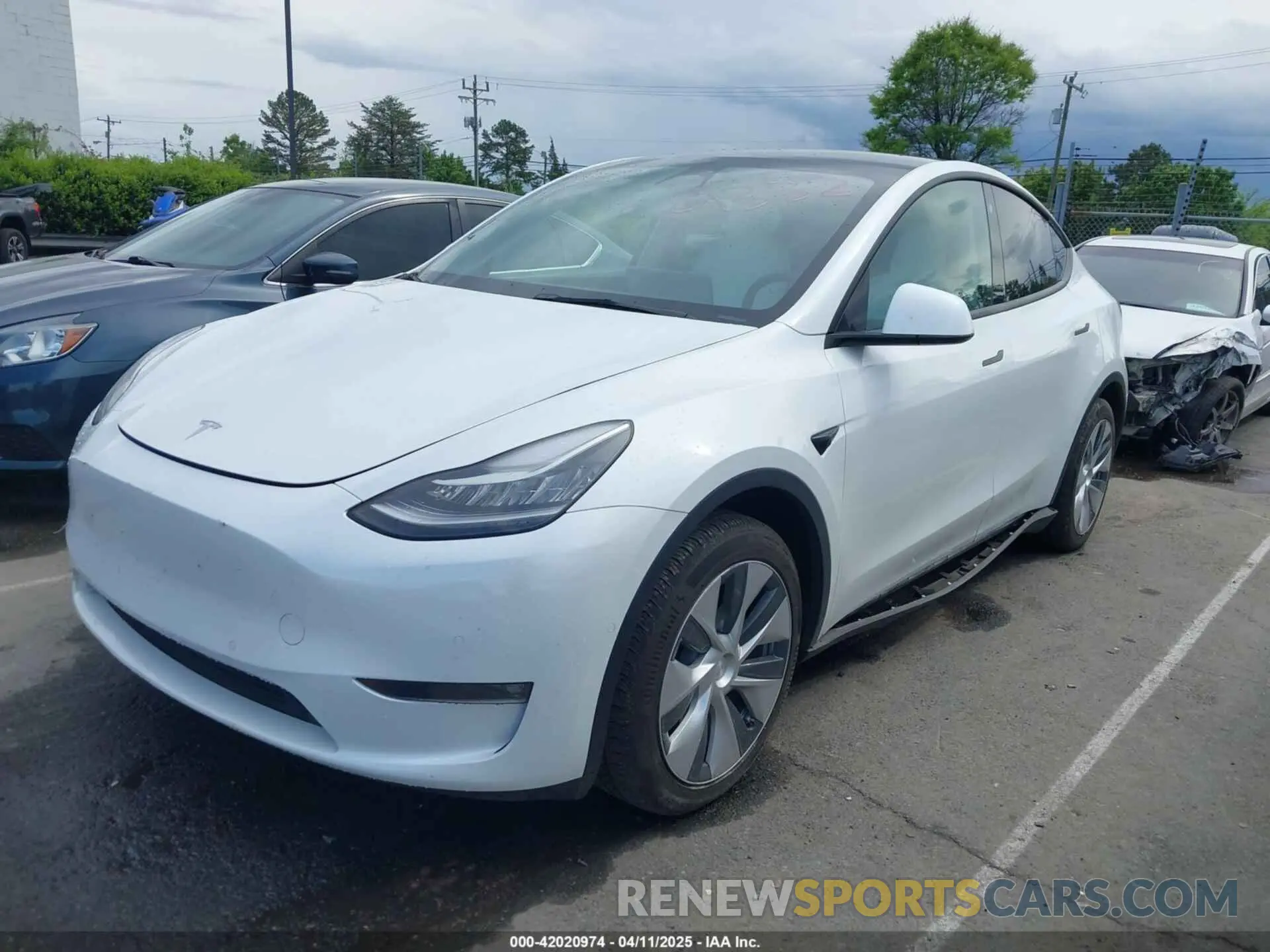2 Фотография поврежденного автомобиля 7SAYGDEE6NF419332 TESLA MODEL Y 2022