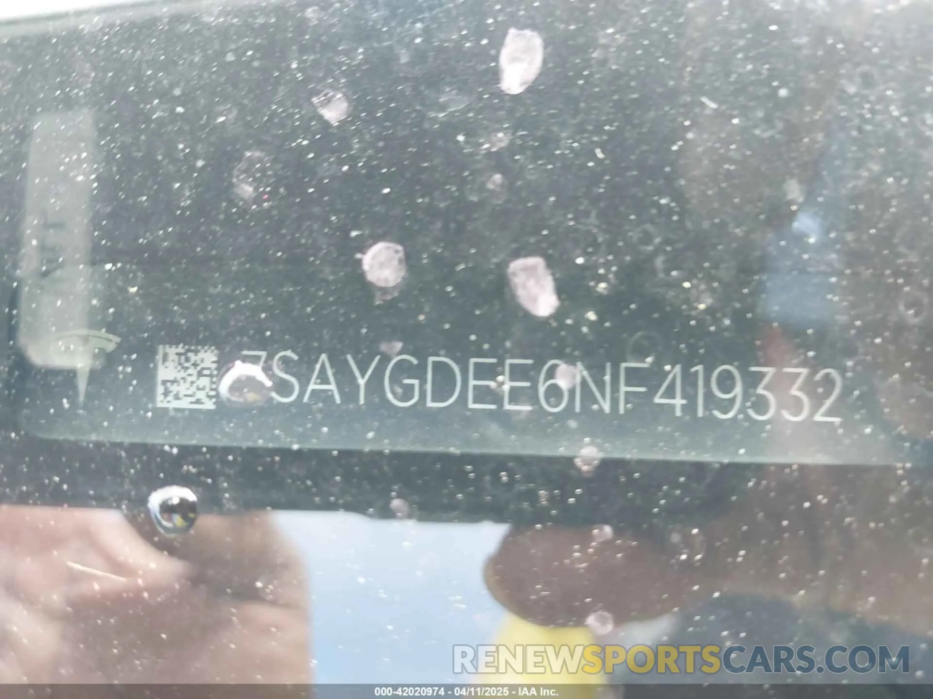9 Фотография поврежденного автомобиля 7SAYGDEE6NF419332 TESLA MODEL Y 2022