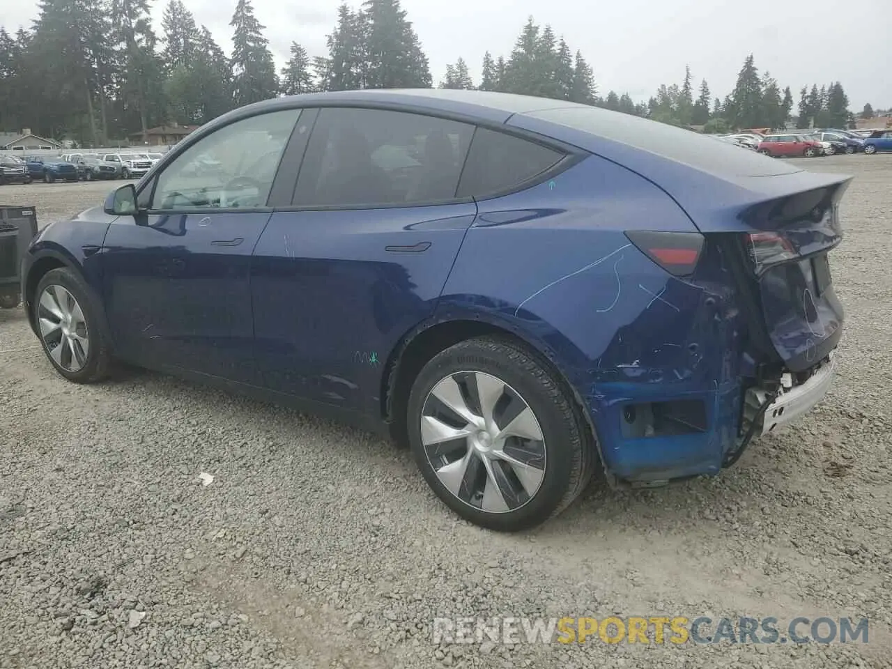 2 Фотография поврежденного автомобиля 7SAYGDEE6NF429651 TESLA MODEL Y 2022