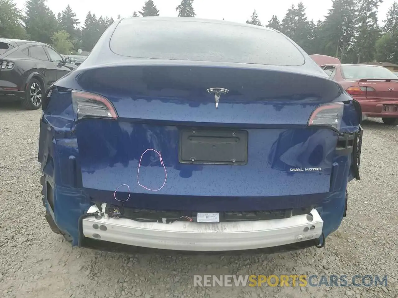 6 Фотография поврежденного автомобиля 7SAYGDEE6NF429651 TESLA MODEL Y 2022