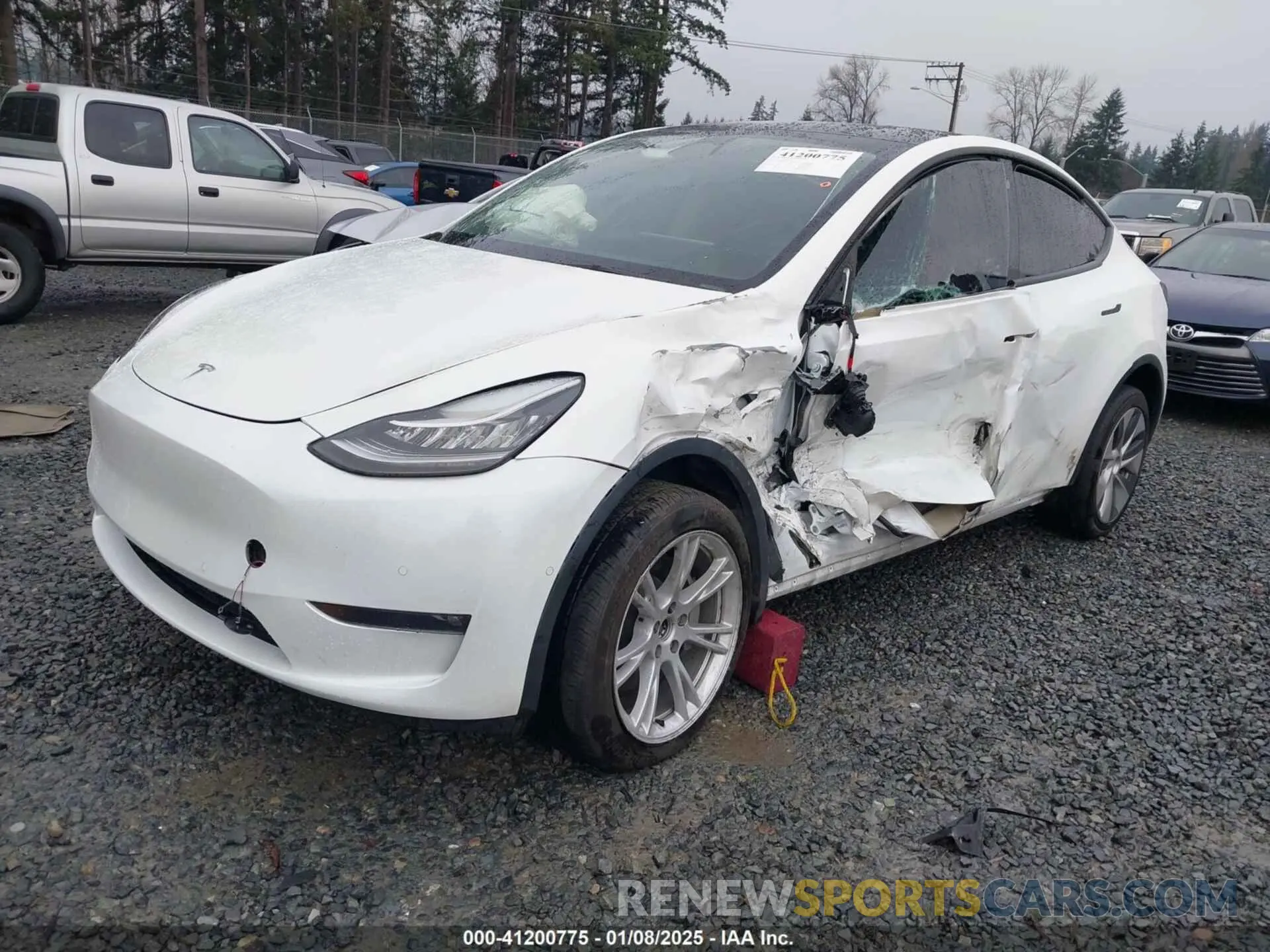 2 Photograph of a damaged car 7SAYGDEE6NF451259 TESLA MODEL Y 2022