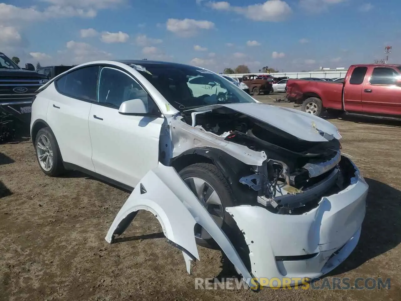 1 Фотография поврежденного автомобиля 7SAYGDEE6NF452881 TESLA MODEL Y 2022