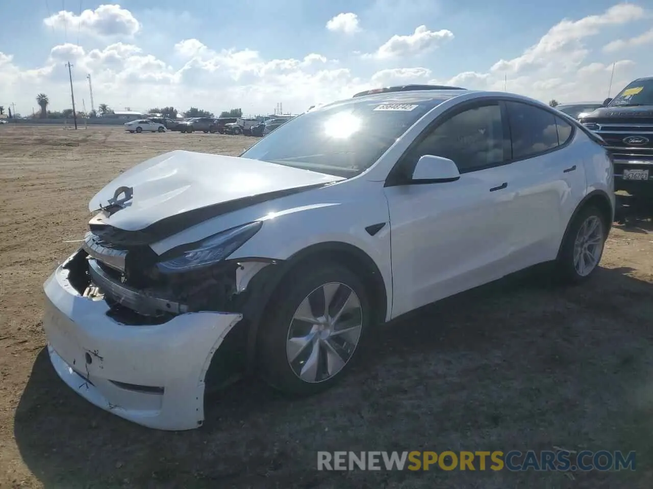 2 Фотография поврежденного автомобиля 7SAYGDEE6NF452881 TESLA MODEL Y 2022