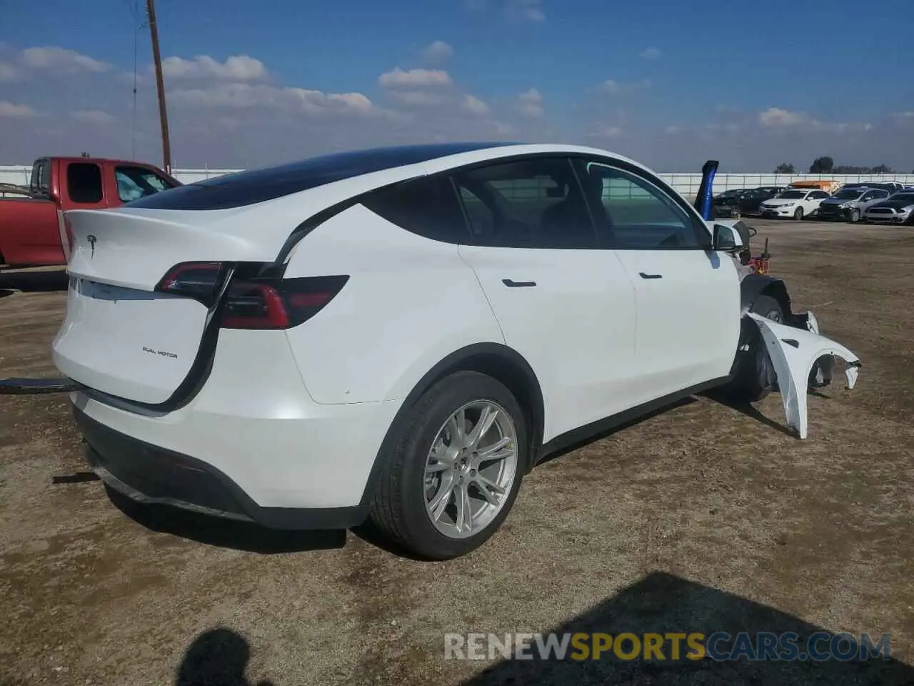 4 Фотография поврежденного автомобиля 7SAYGDEE6NF452881 TESLA MODEL Y 2022