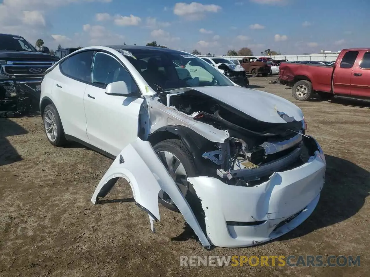 9 Фотография поврежденного автомобиля 7SAYGDEE6NF452881 TESLA MODEL Y 2022