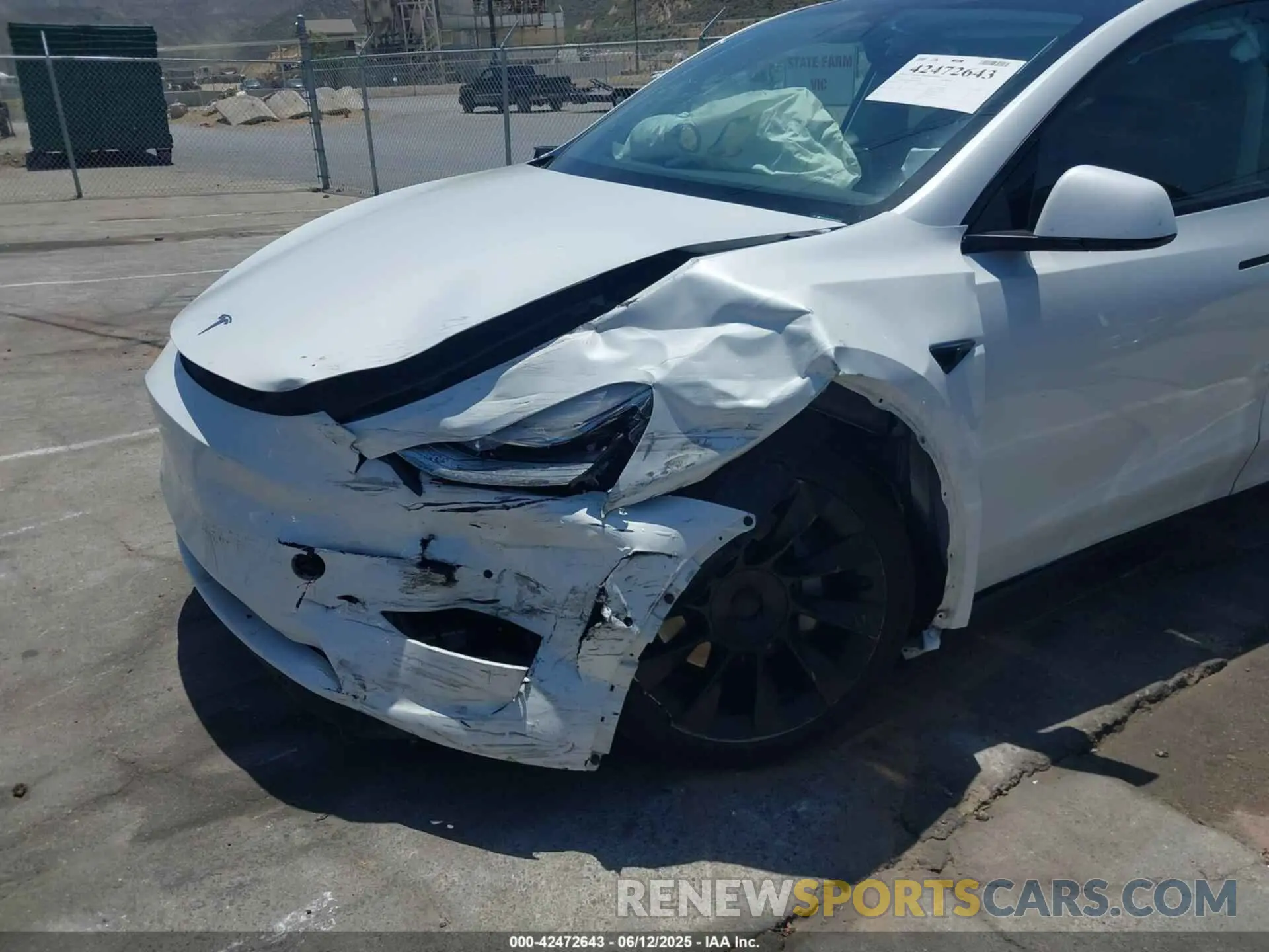 6 Фотография поврежденного автомобиля 7SAYGDEE6NF481300 TESLA MODEL Y 2022