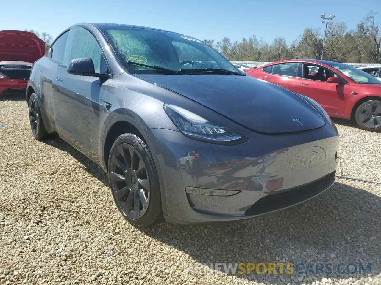 1 Photograph of a damaged car 7SAYGDEE7NA005943 TESLA MODEL Y 2022