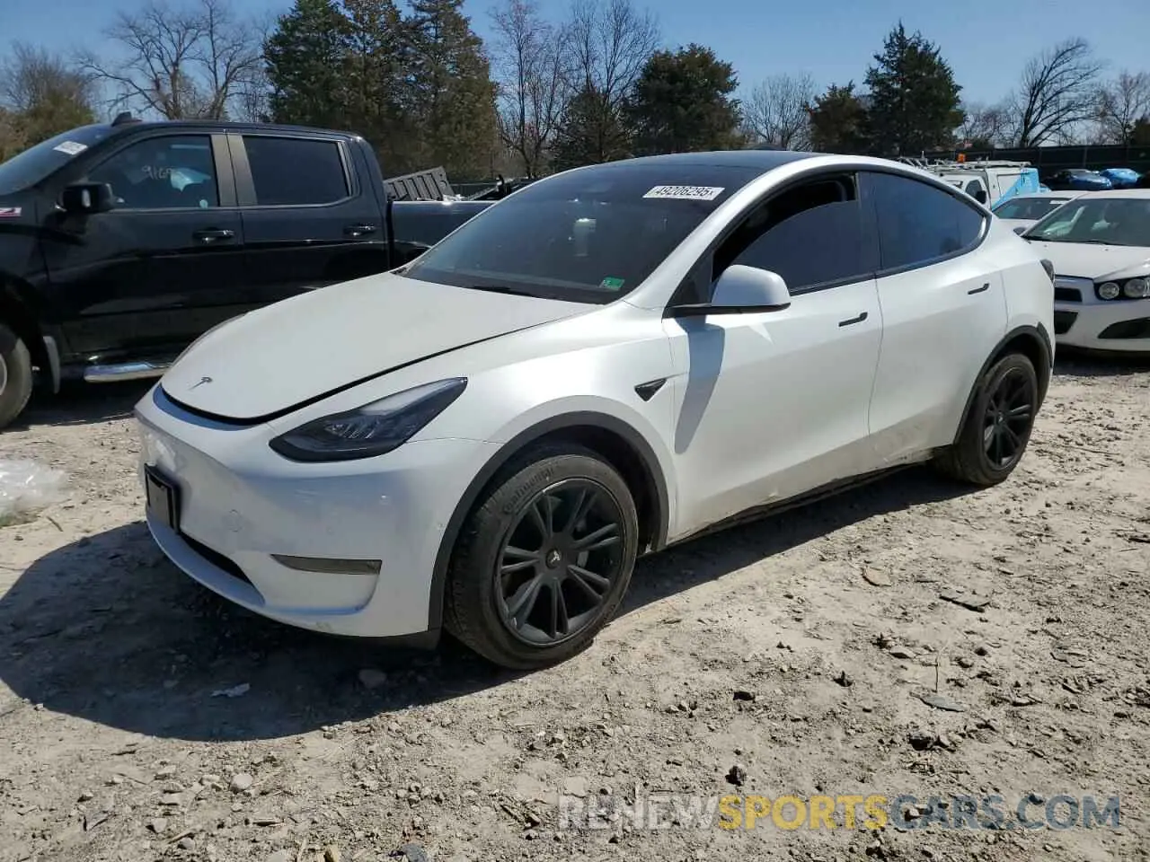 1 Фотография поврежденного автомобиля 7SAYGDEE7NA012634 TESLA MODEL Y 2022