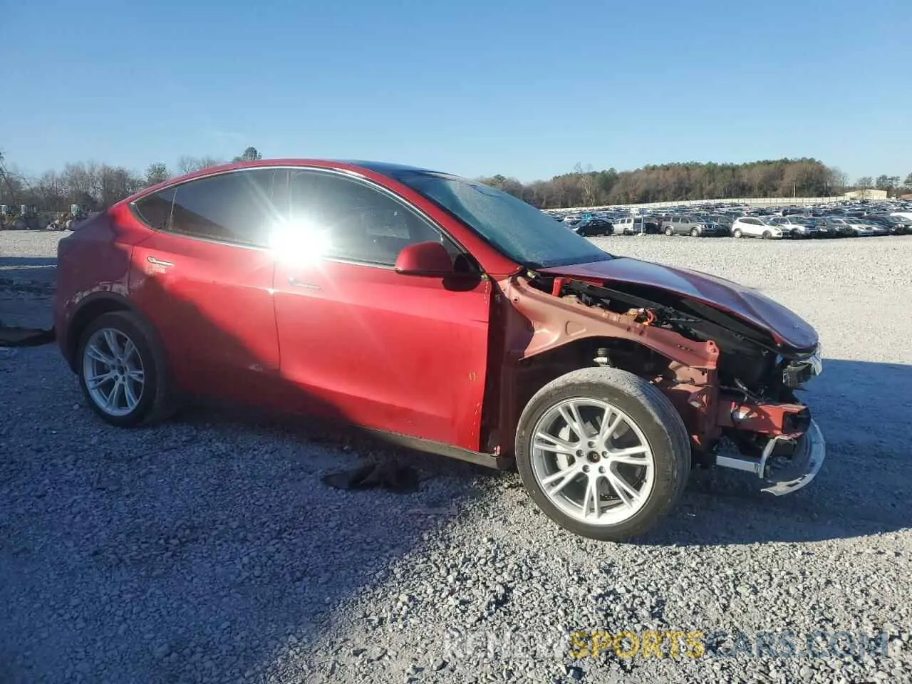 4 Photograph of a damaged car 7SAYGDEE7NA022435 TESLA MODEL Y 2022