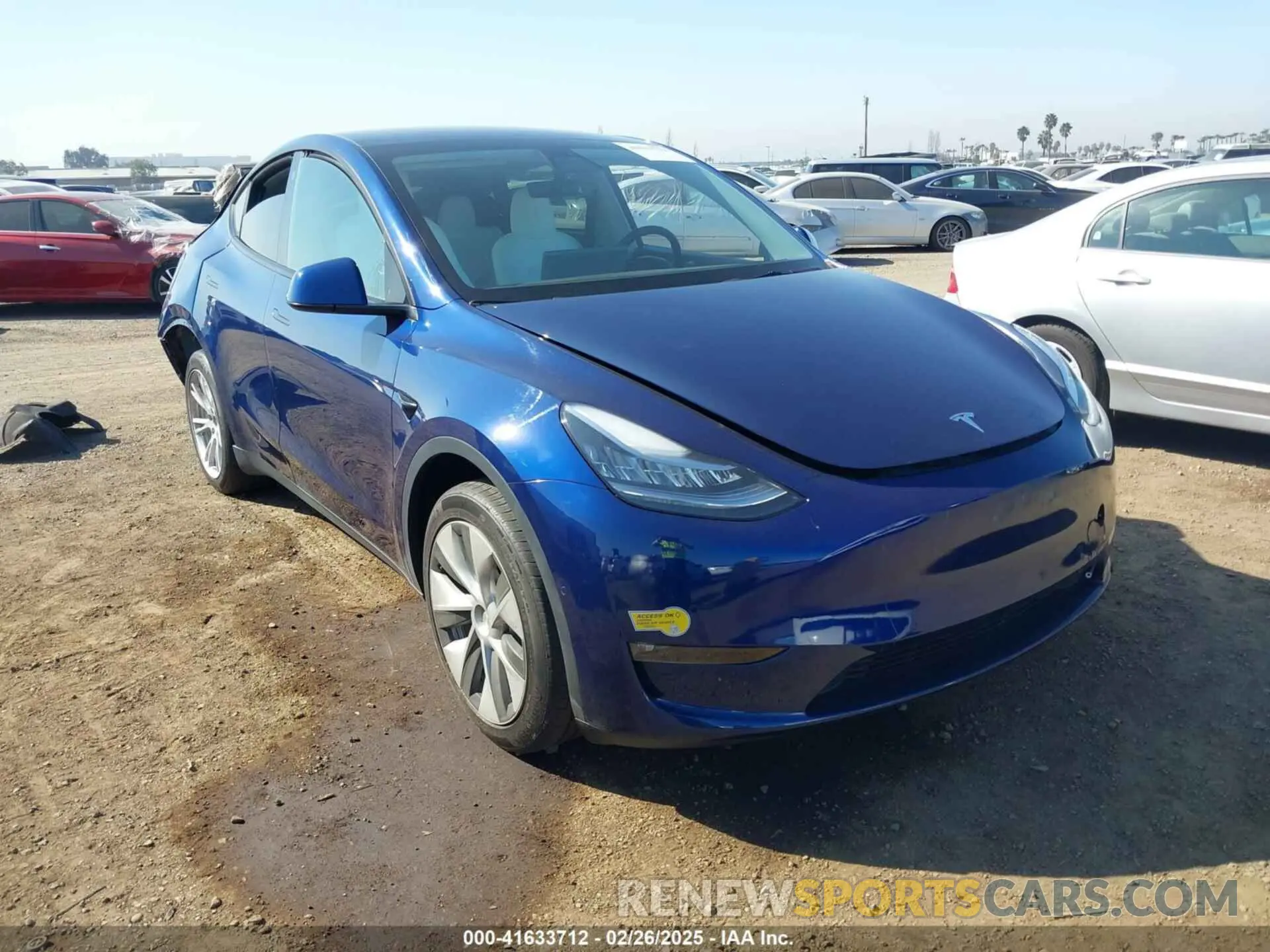 1 Photograph of a damaged car 7SAYGDEE7NF312239 TESLA MODEL Y 2022