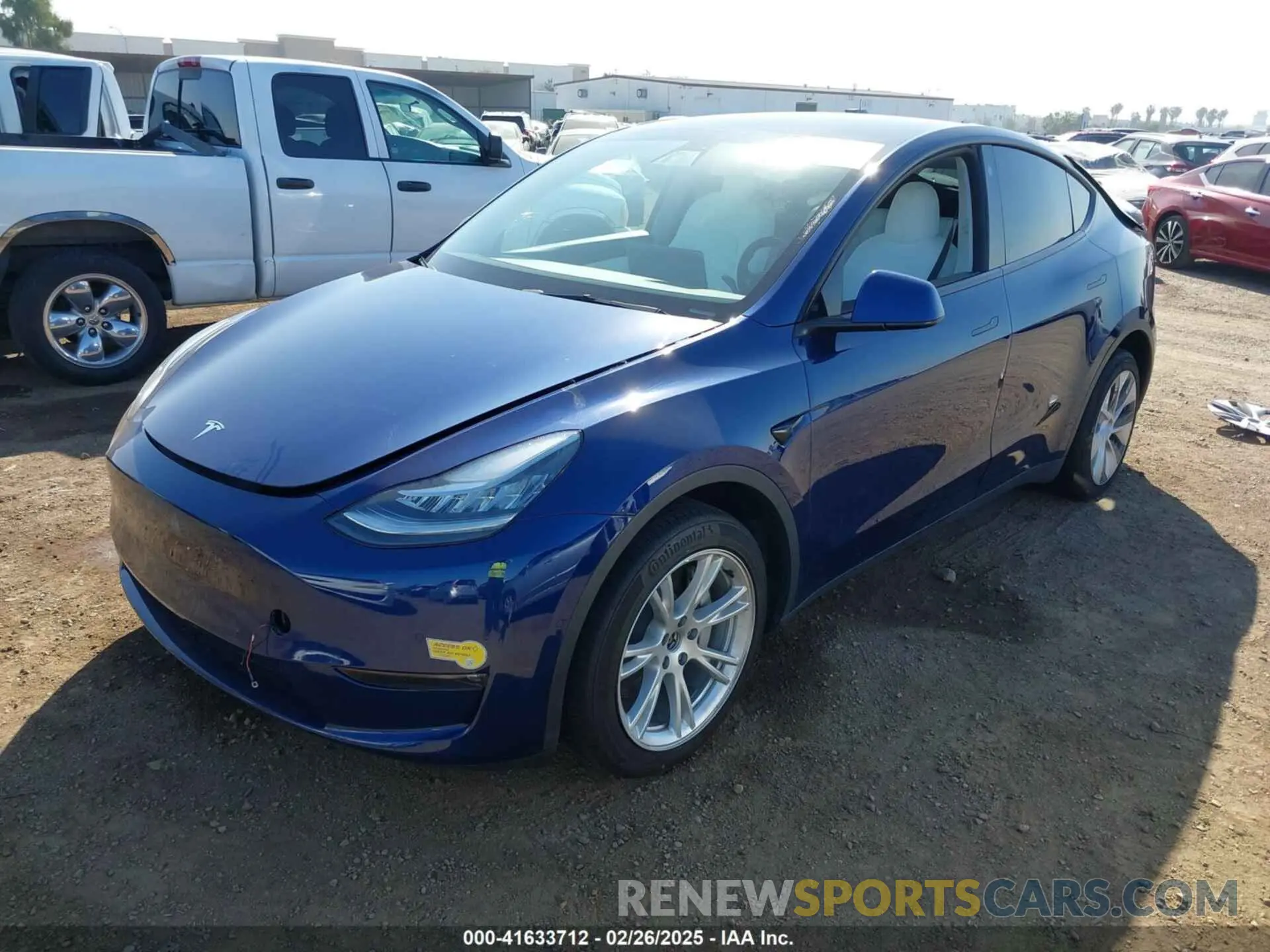 2 Photograph of a damaged car 7SAYGDEE7NF312239 TESLA MODEL Y 2022