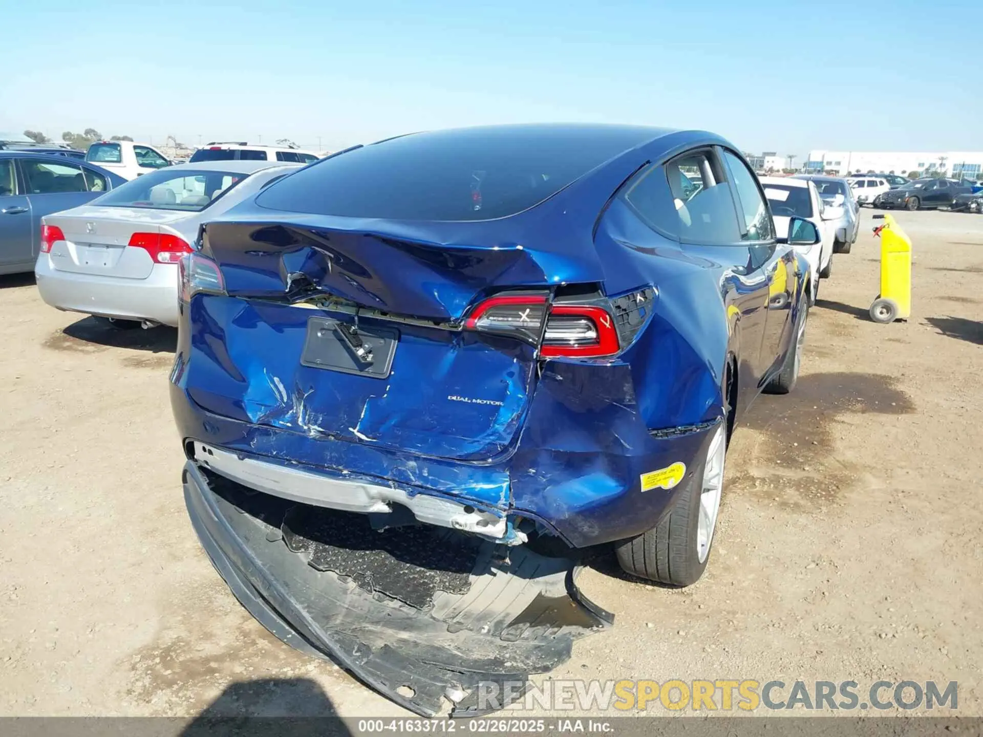 6 Photograph of a damaged car 7SAYGDEE7NF312239 TESLA MODEL Y 2022