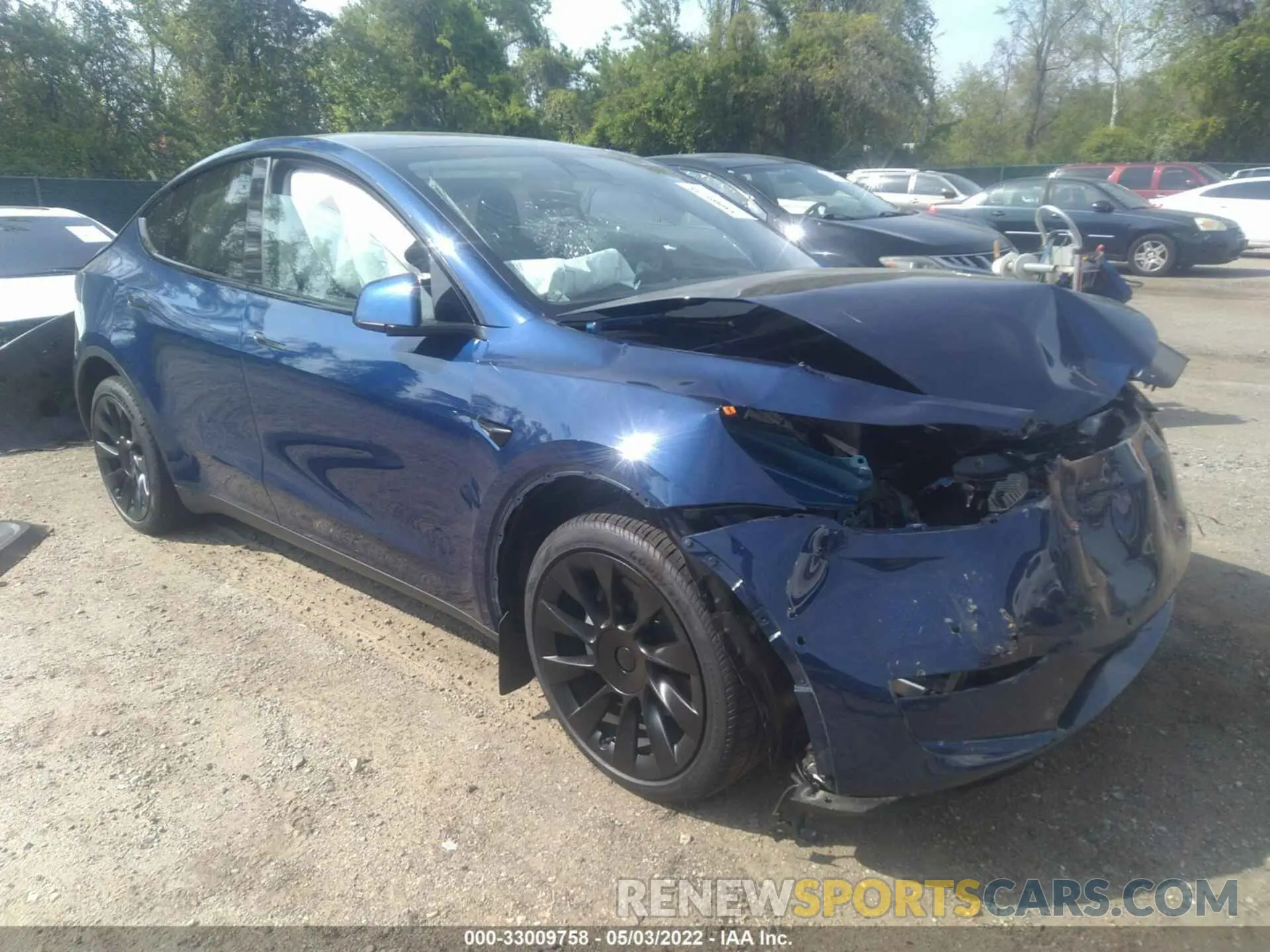 1 Фотография поврежденного автомобиля 7SAYGDEE7NF319773 TESLA MODEL Y 2022
