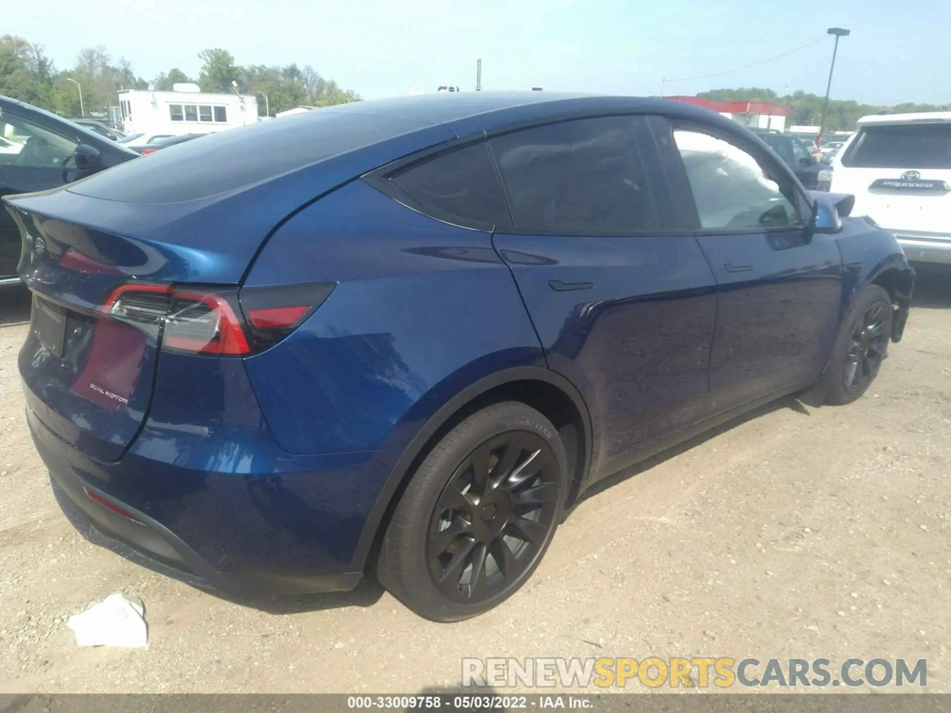 4 Фотография поврежденного автомобиля 7SAYGDEE7NF319773 TESLA MODEL Y 2022