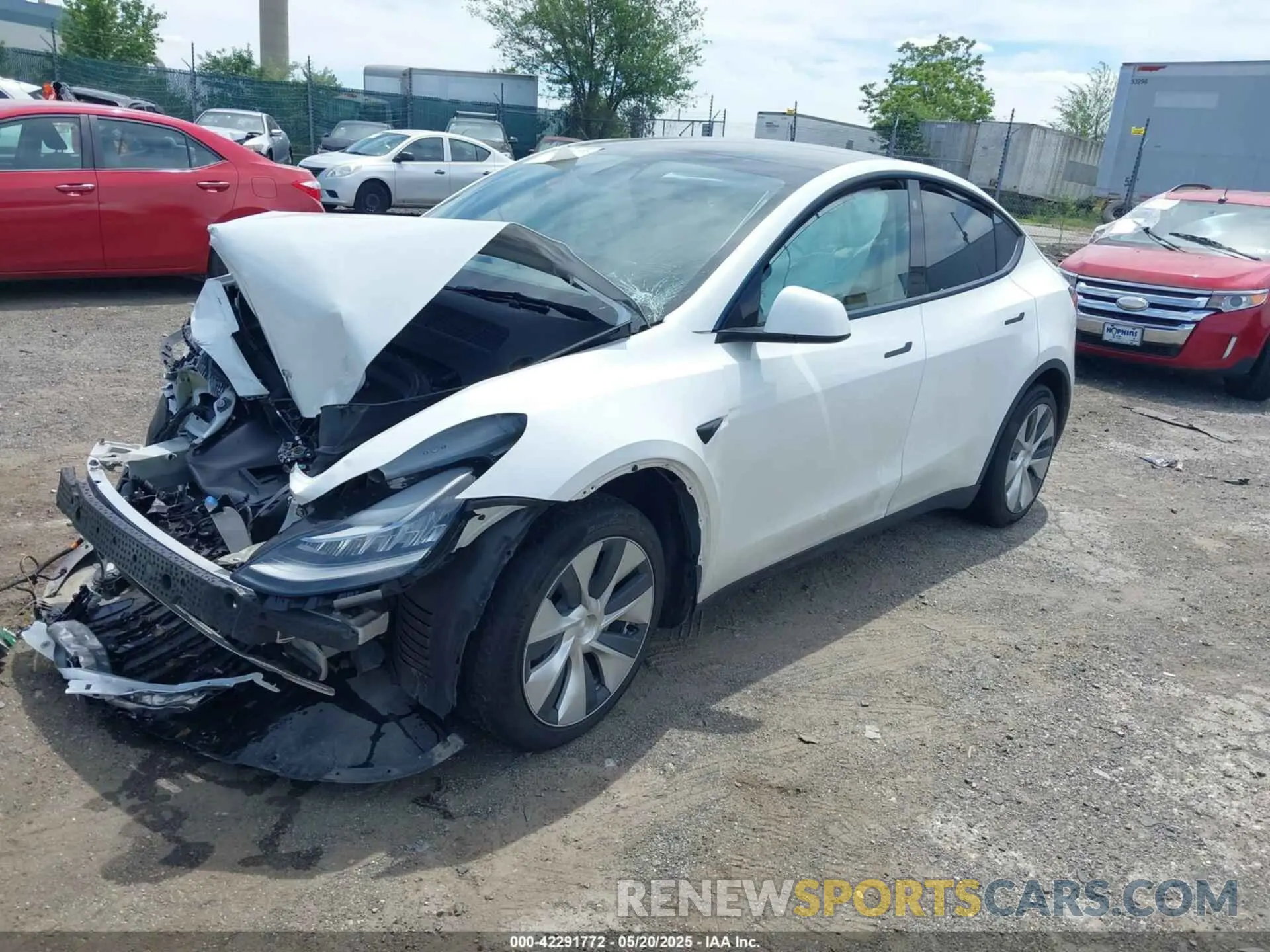 2 Фотография поврежденного автомобиля 7SAYGDEE7NF363238 TESLA MODEL Y 2022