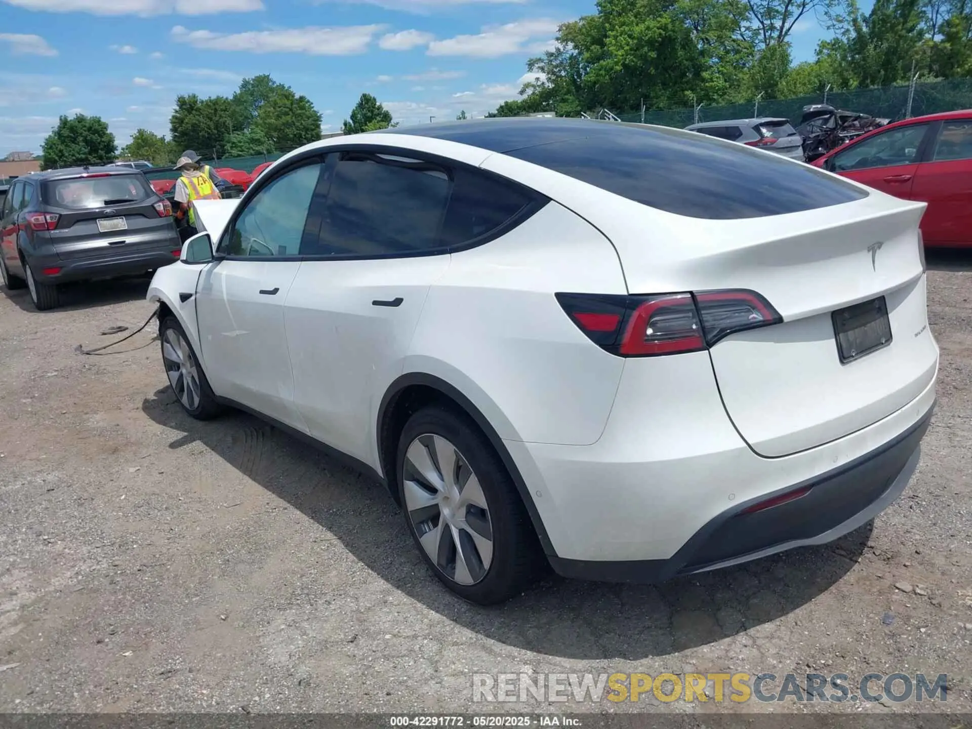 3 Фотография поврежденного автомобиля 7SAYGDEE7NF363238 TESLA MODEL Y 2022
