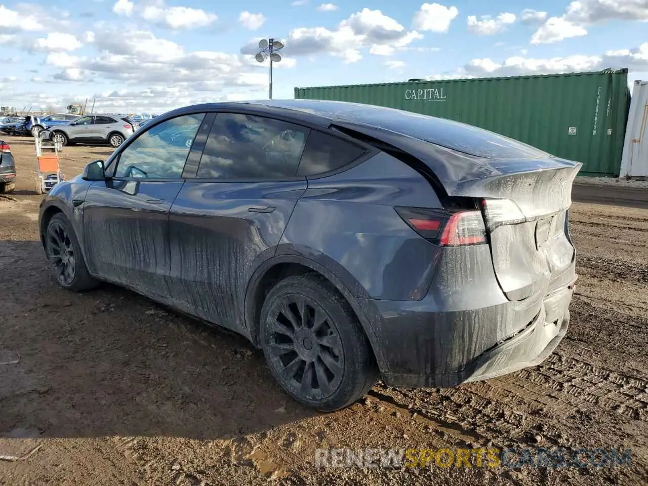 2 Photograph of a damaged car 7SAYGDEE7NF386082 TESLA MODEL Y 2022