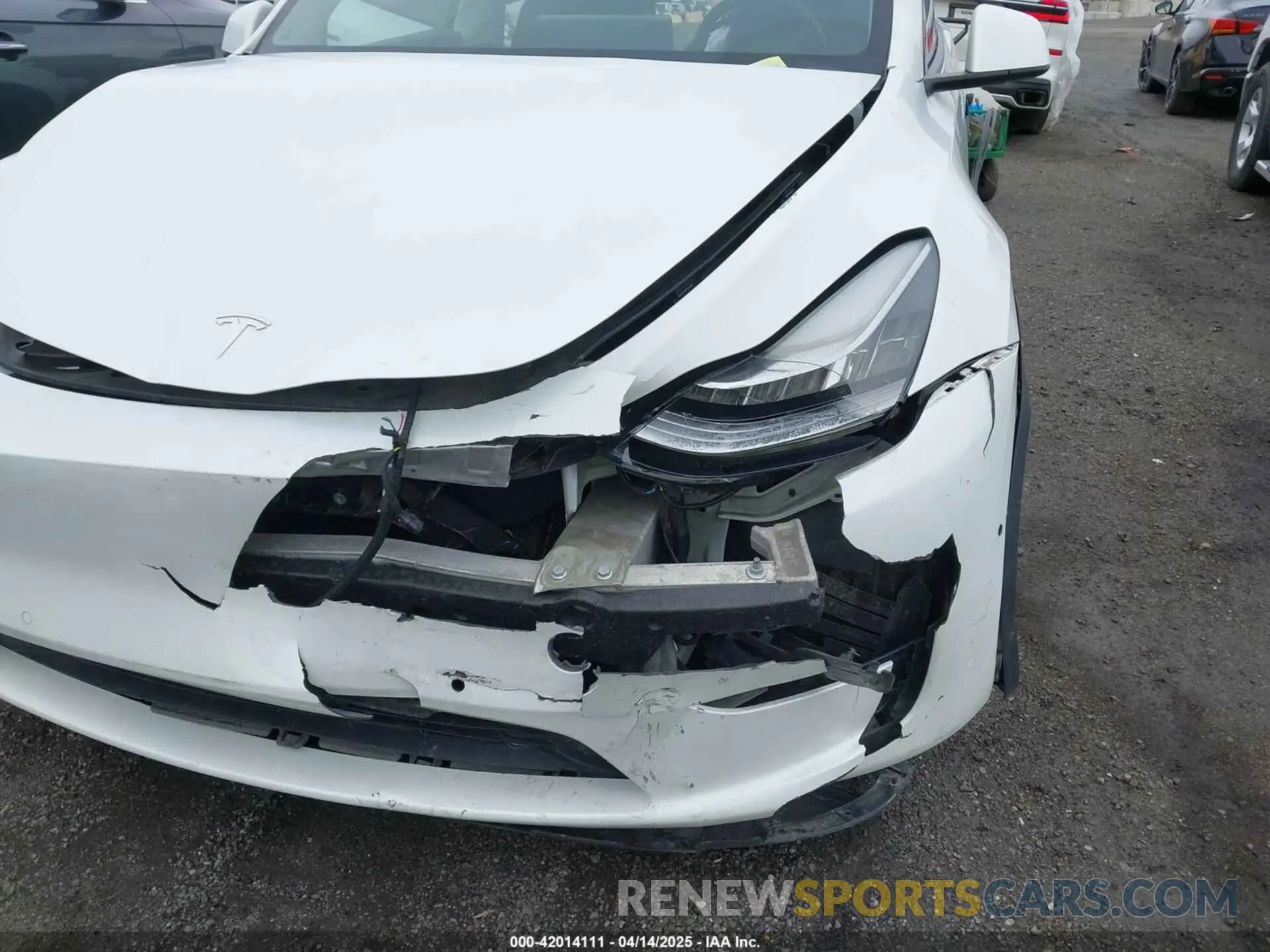 6 Фотография поврежденного автомобиля 7SAYGDEE7NF389788 TESLA MODEL Y 2022