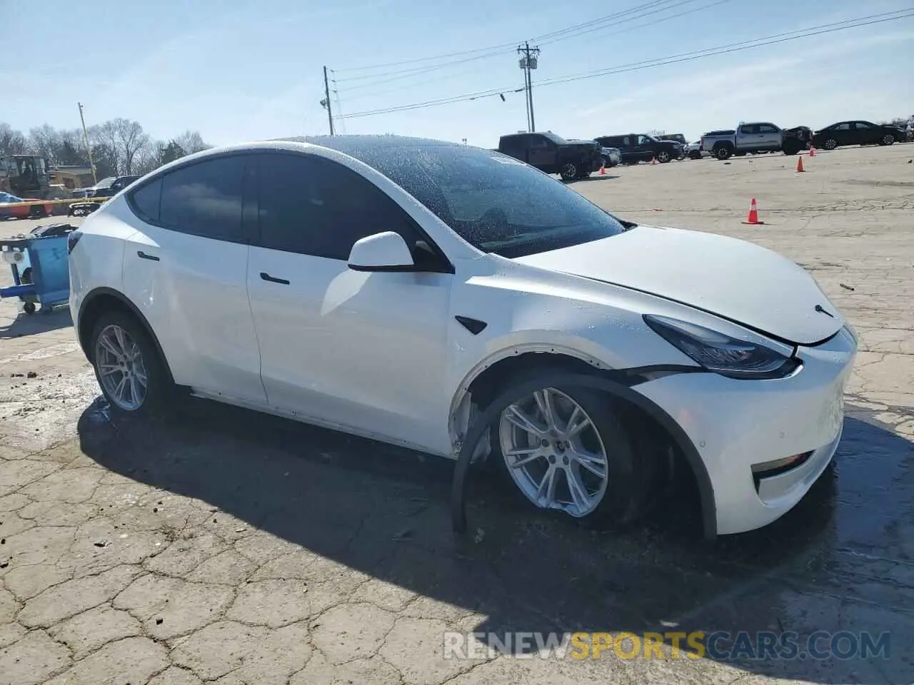 4 Фотография поврежденного автомобиля 7SAYGDEE7NF408209 TESLA MODEL Y 2022