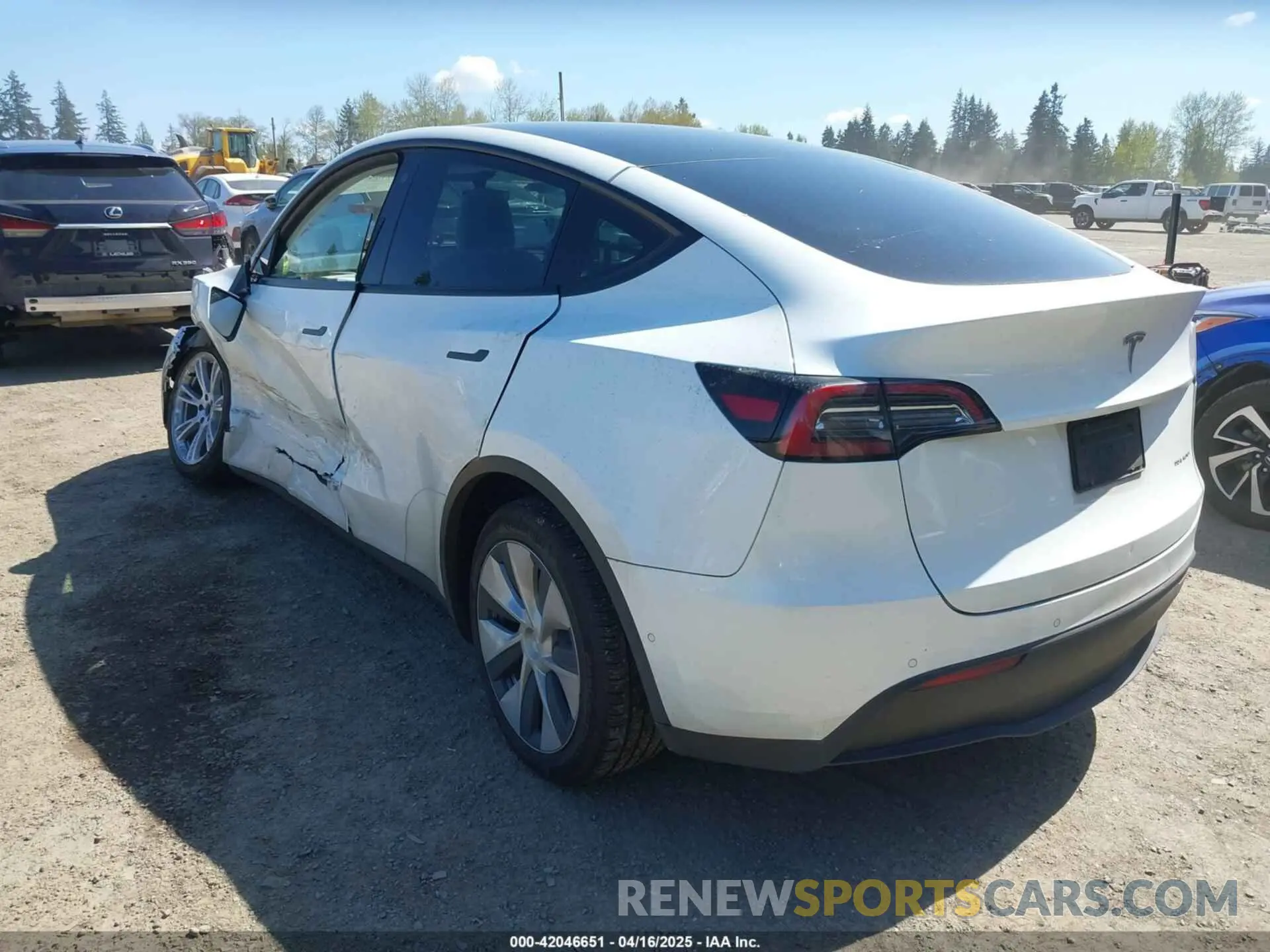 3 Фотография поврежденного автомобиля 7SAYGDEE7NF418223 TESLA MODEL Y 2022