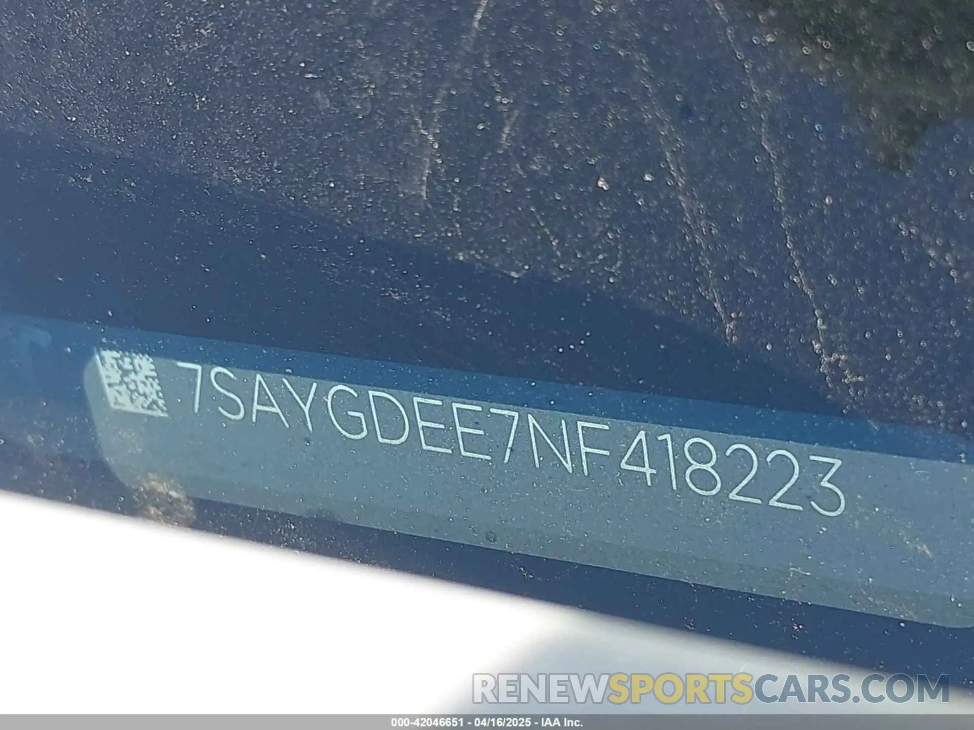 9 Фотография поврежденного автомобиля 7SAYGDEE7NF418223 TESLA MODEL Y 2022