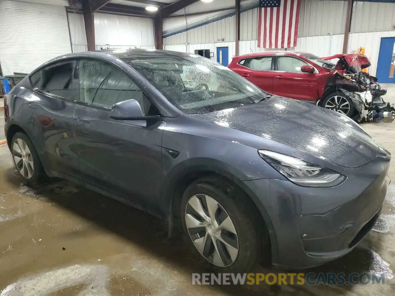 4 Photograph of a damaged car 7SAYGDEE7NF422837 TESLA MODEL Y 2022