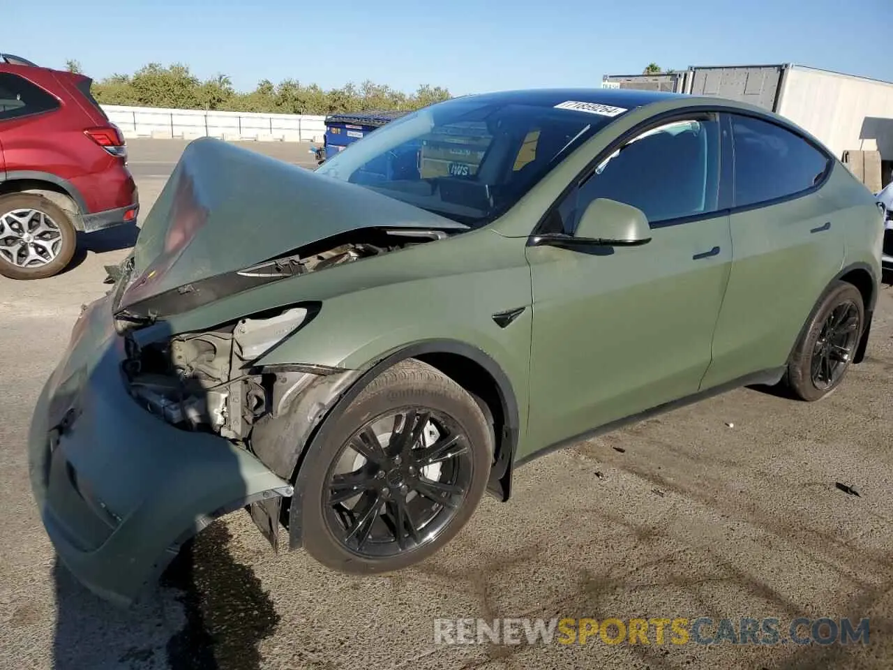 1 Photograph of a damaged car 7SAYGDEE7NF435328 TESLA MODEL Y 2022