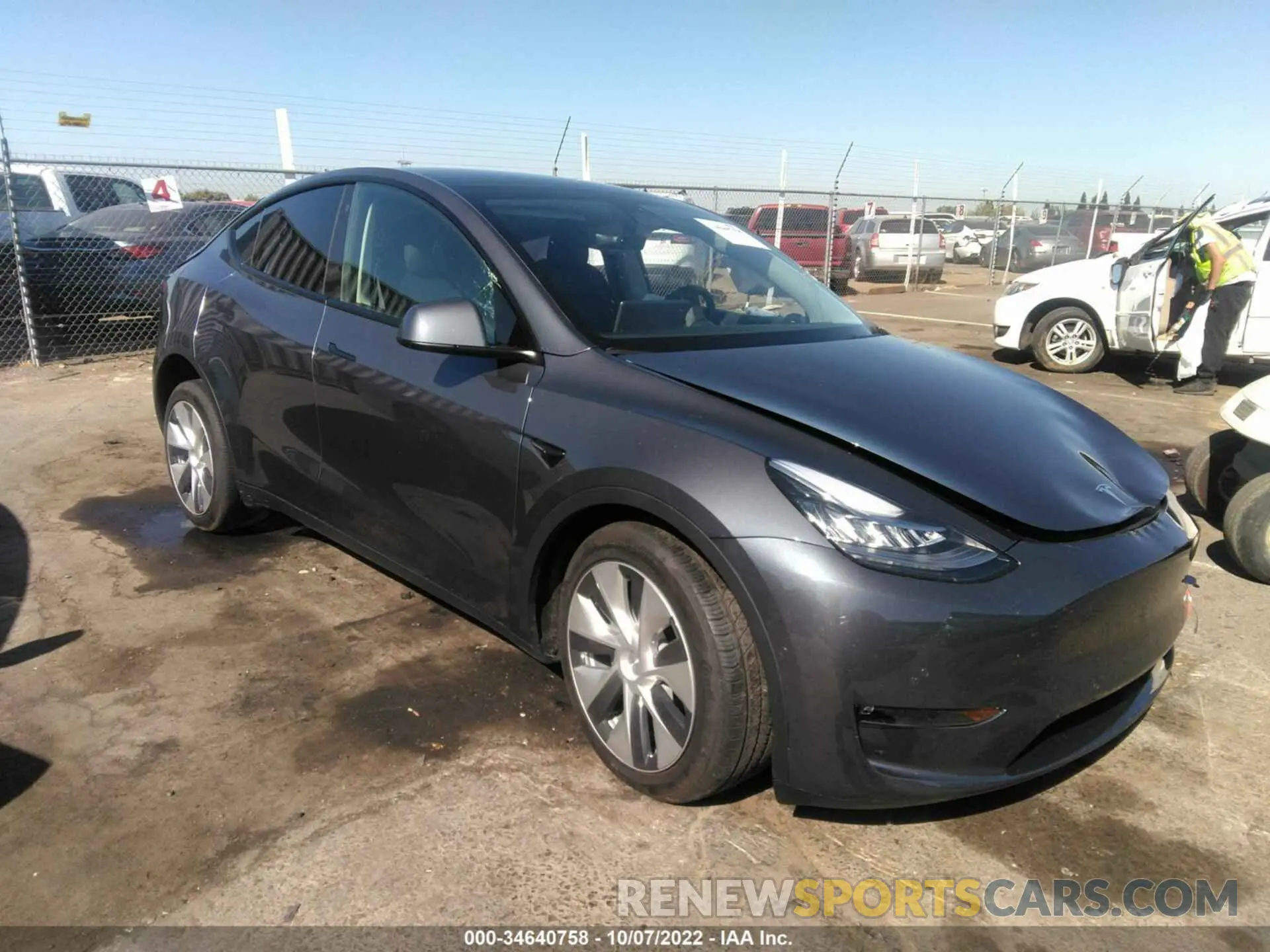 1 Фотография поврежденного автомобиля 7SAYGDEE7NF511338 TESLA MODEL Y 2022