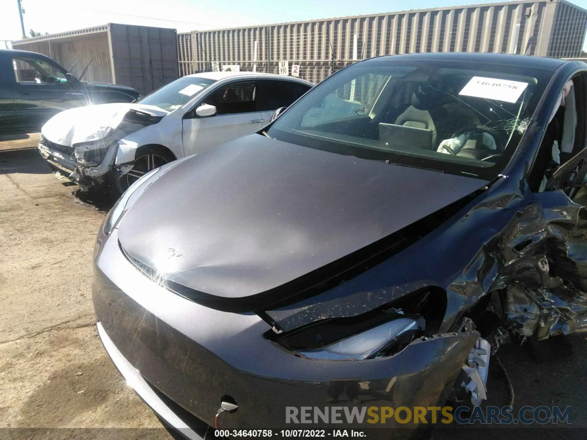 10 Фотография поврежденного автомобиля 7SAYGDEE7NF511338 TESLA MODEL Y 2022