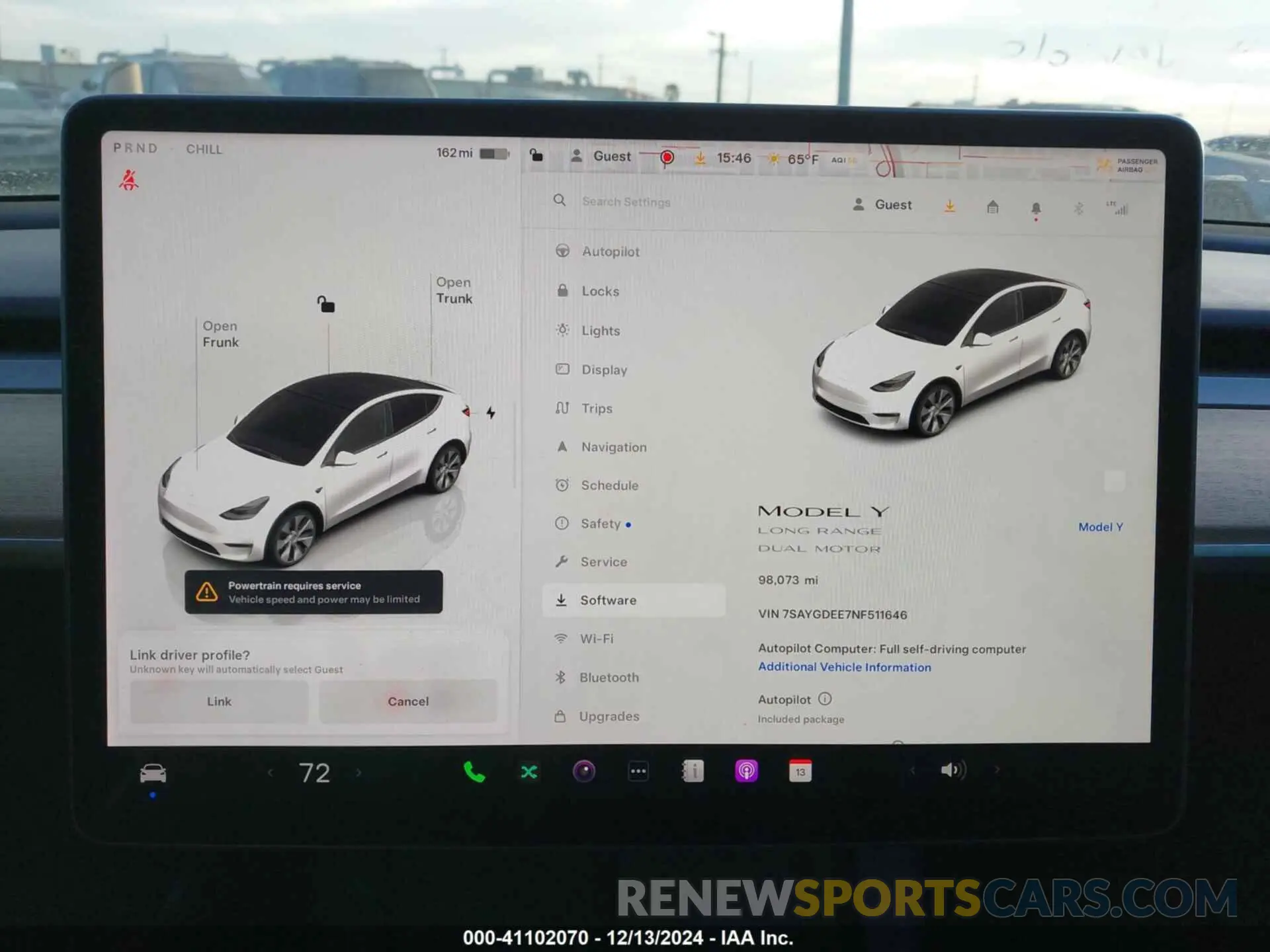 18 Фотография поврежденного автомобиля 7SAYGDEE7NF511646 TESLA MODEL Y 2022