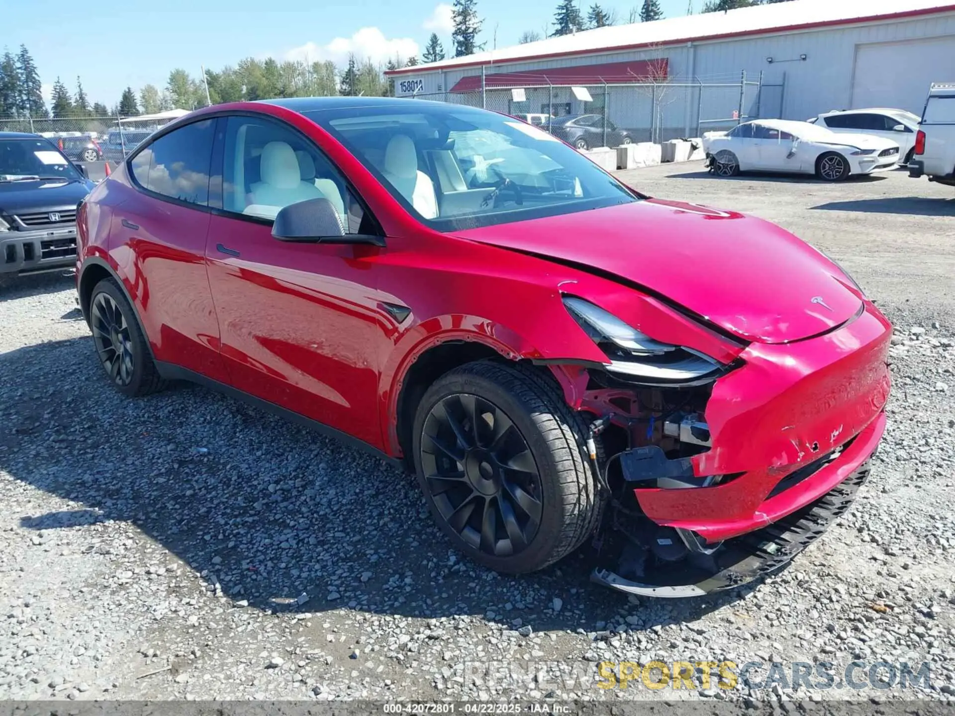 1 Фотография поврежденного автомобиля 7SAYGDEE7NF549278 TESLA MODEL Y 2022