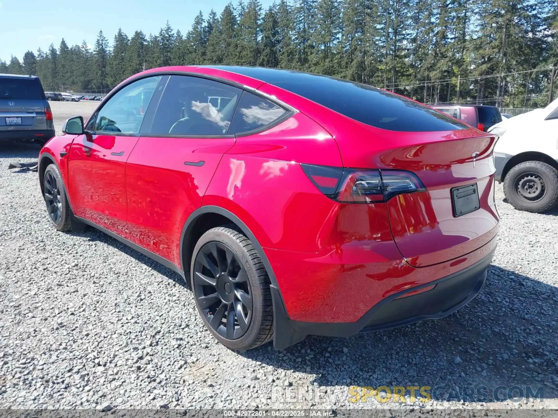 3 Фотография поврежденного автомобиля 7SAYGDEE7NF549278 TESLA MODEL Y 2022
