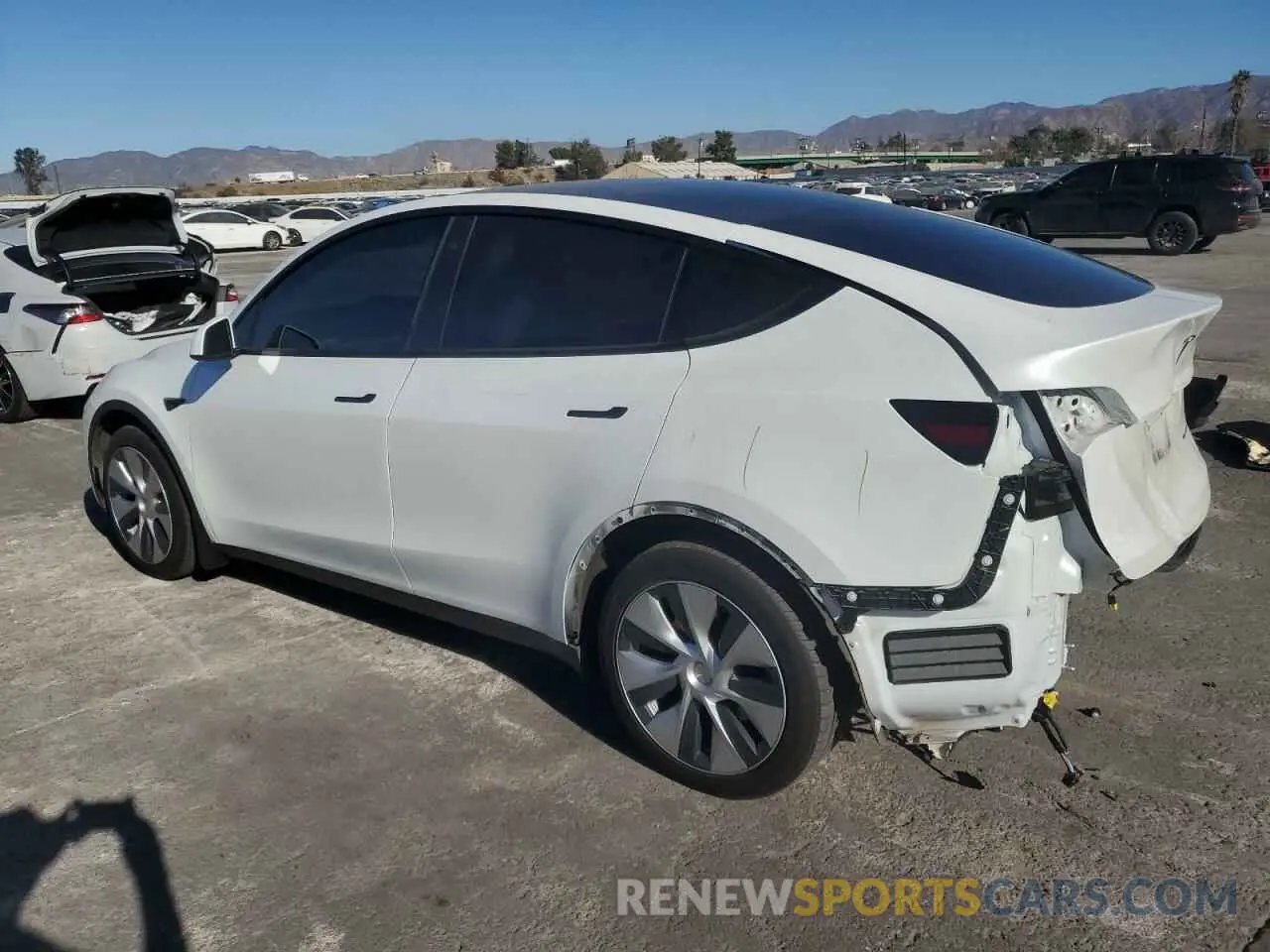2 Photograph of a damaged car 7SAYGDEE7NF558742 TESLA MODEL Y 2022