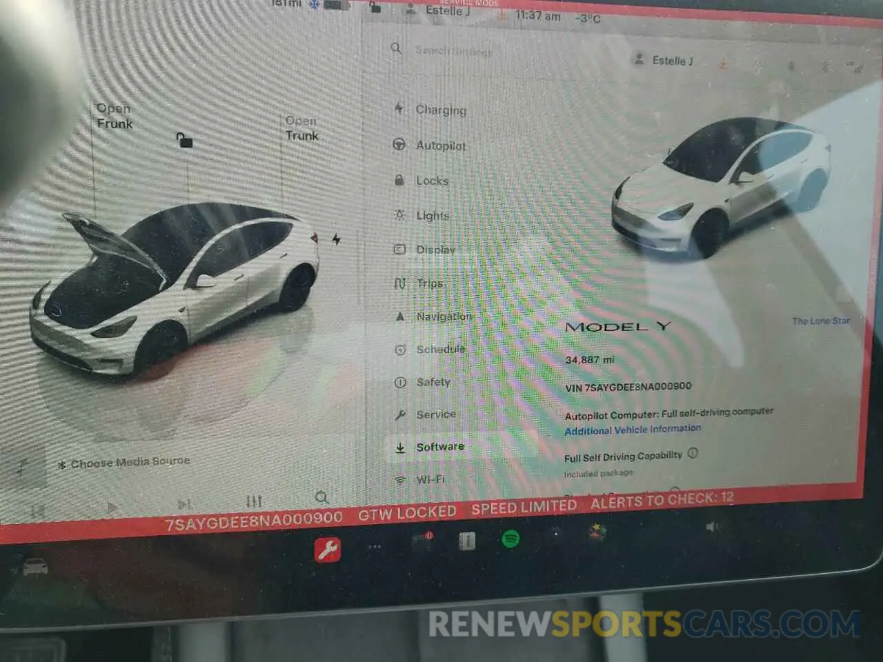 9 Photograph of a damaged car 7SAYGDEE8NA000900 TESLA MODEL Y 2022