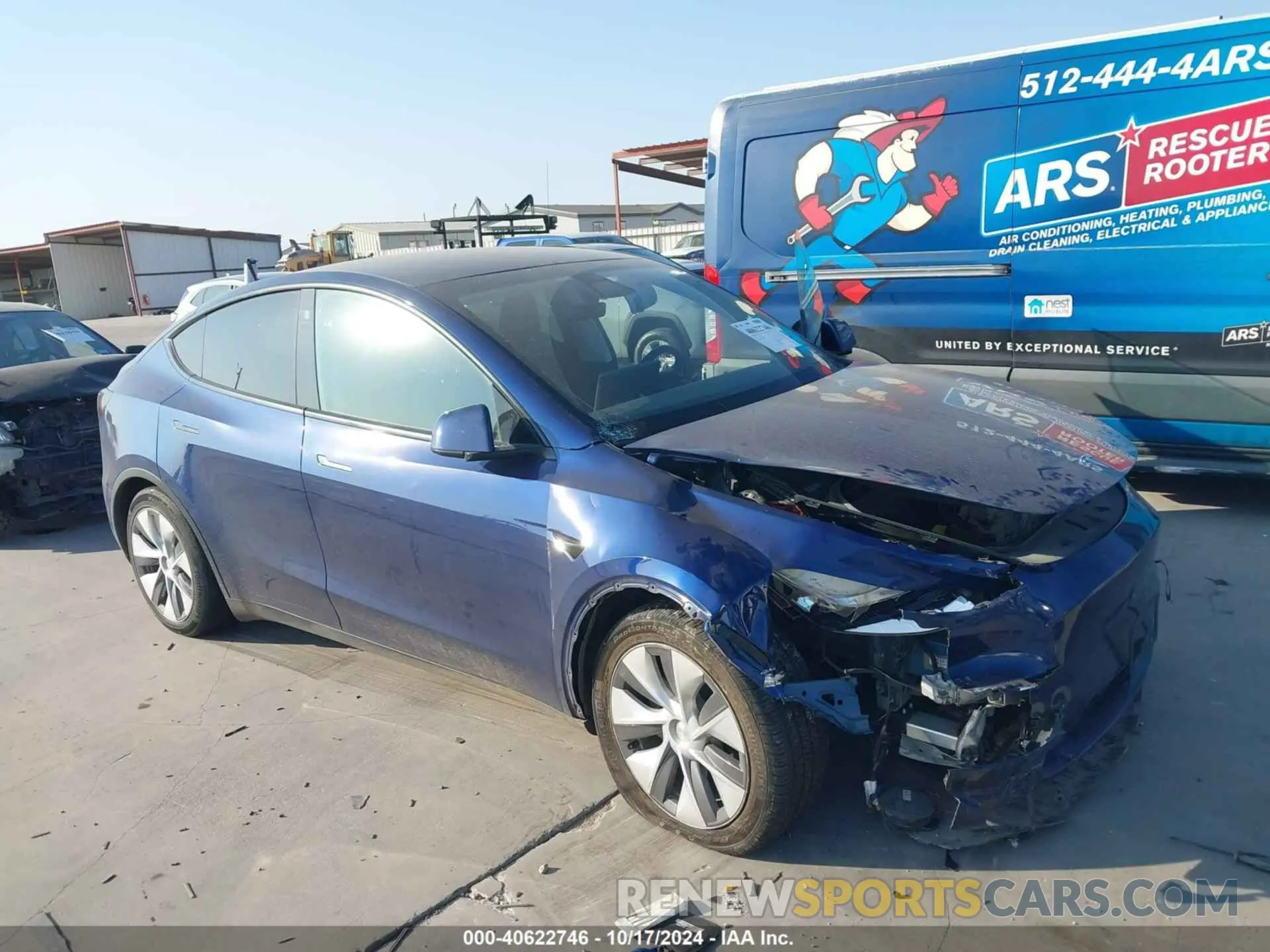 1 Photograph of a damaged car 7SAYGDEE8NA002758 TESLA MODEL Y 2022