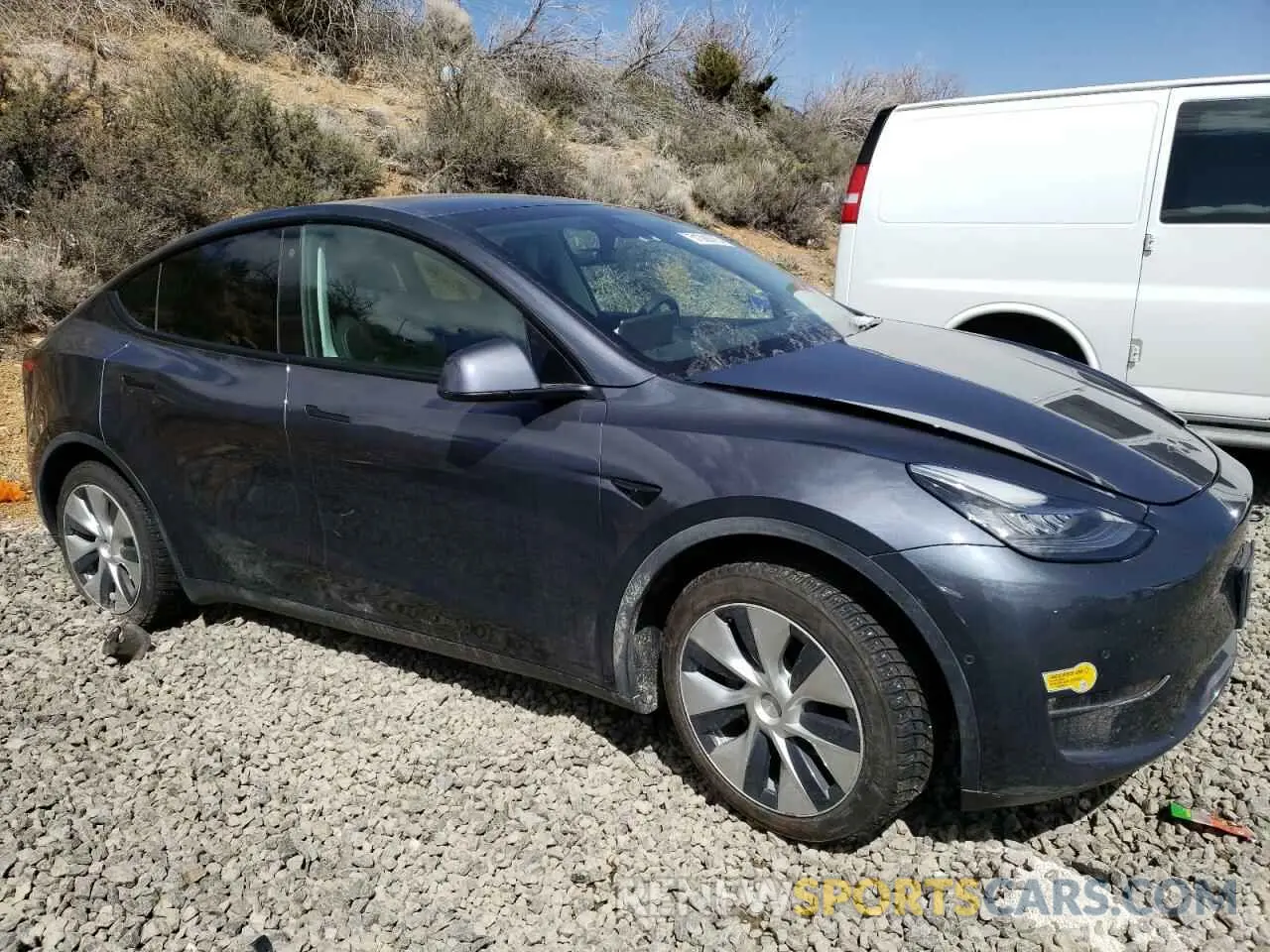 4 Фотография поврежденного автомобиля 7SAYGDEE8NF323945 TESLA MODEL Y 2022