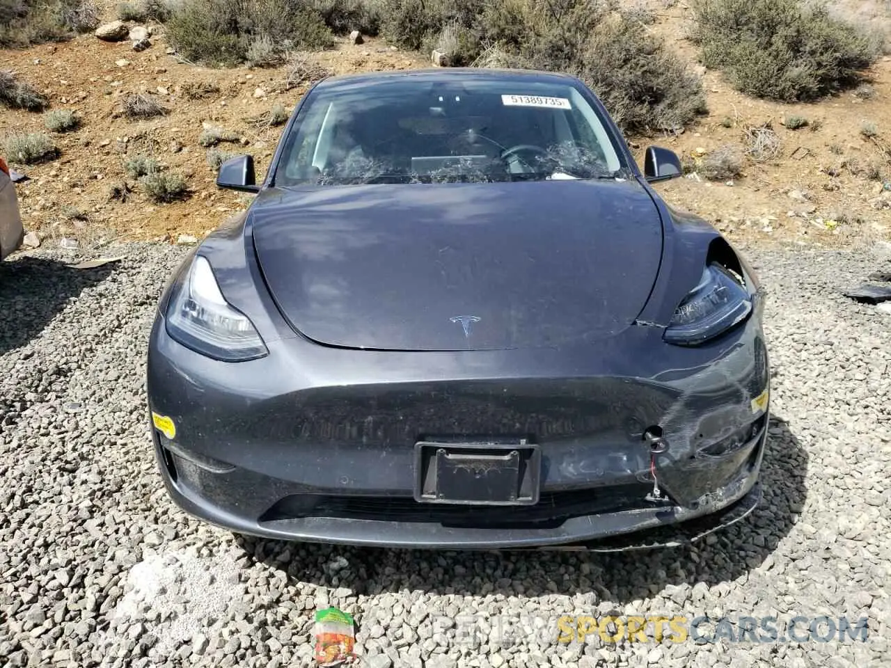 5 Фотография поврежденного автомобиля 7SAYGDEE8NF323945 TESLA MODEL Y 2022