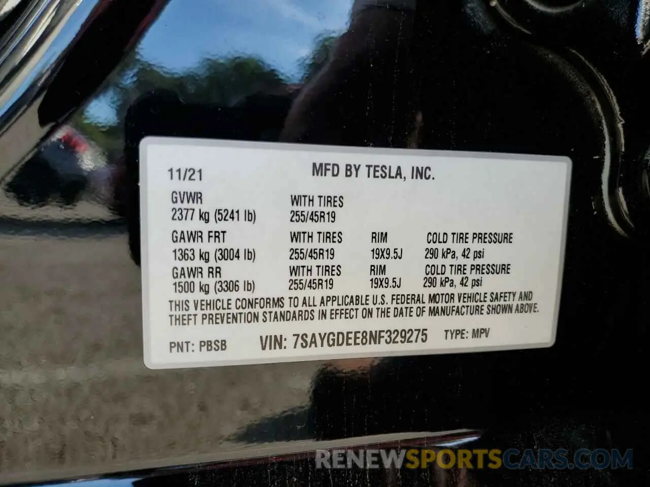 13 Фотография поврежденного автомобиля 7SAYGDEE8NF329275 TESLA MODEL Y 2022