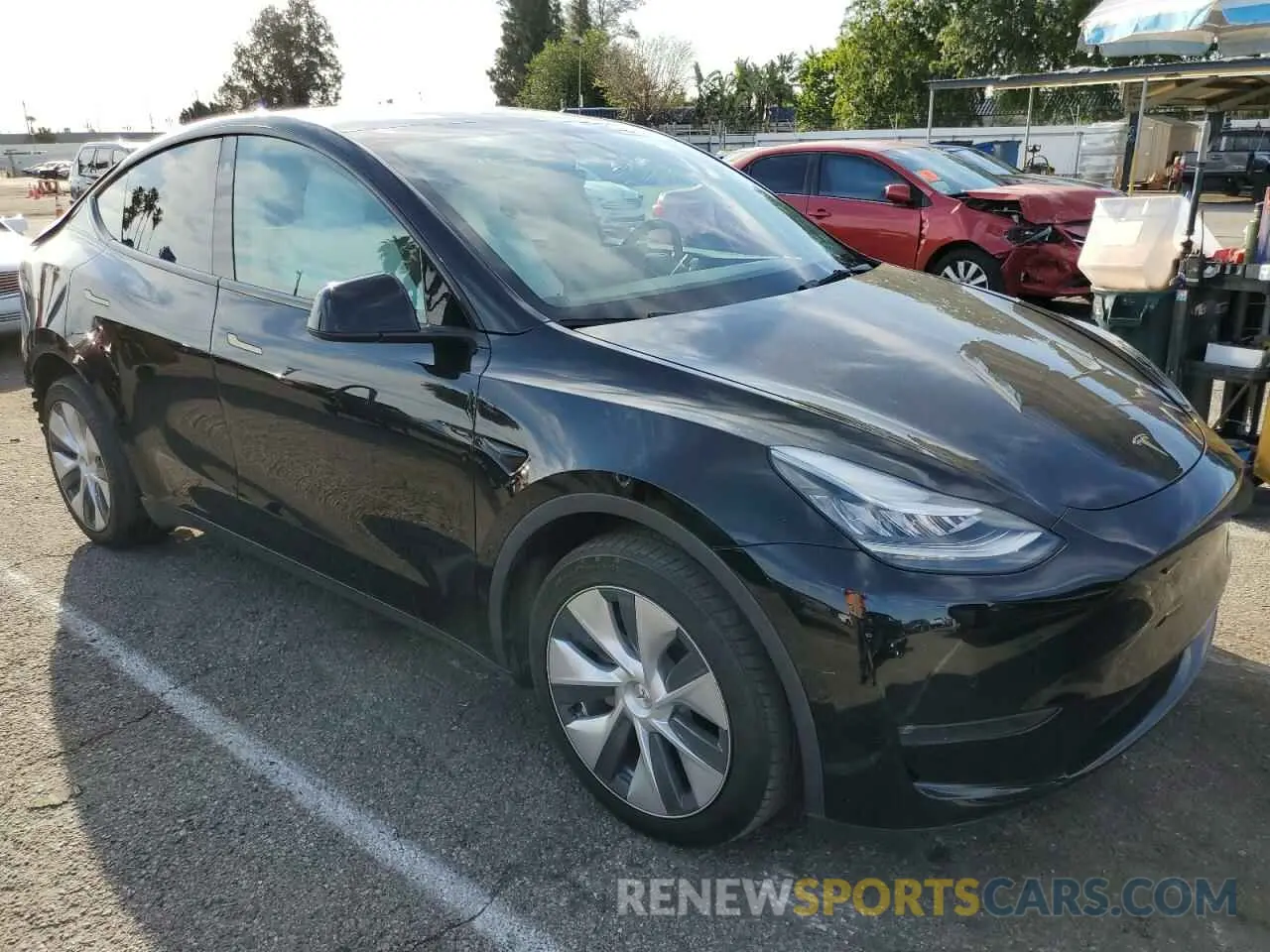 4 Фотография поврежденного автомобиля 7SAYGDEE8NF329275 TESLA MODEL Y 2022