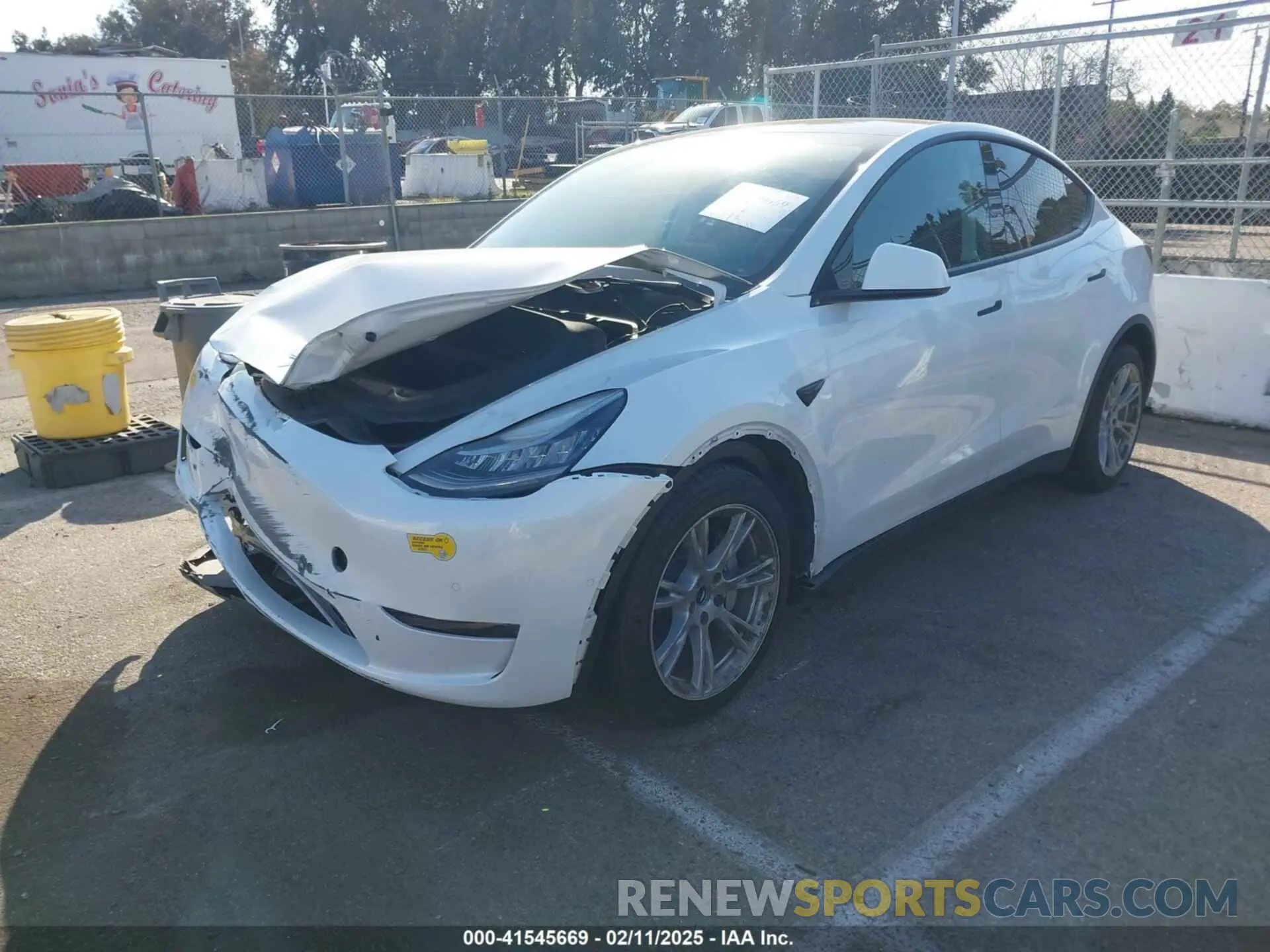 2 Photograph of a damaged car 7SAYGDEE8NF374636 TESLA MODEL Y 2022