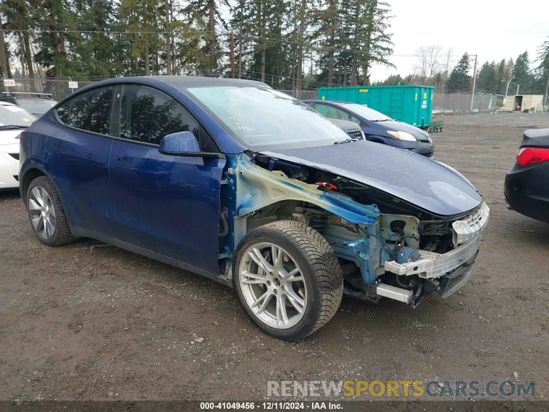 1 Фотография поврежденного автомобиля 7SAYGDEE8NF376077 TESLA MODEL Y 2022