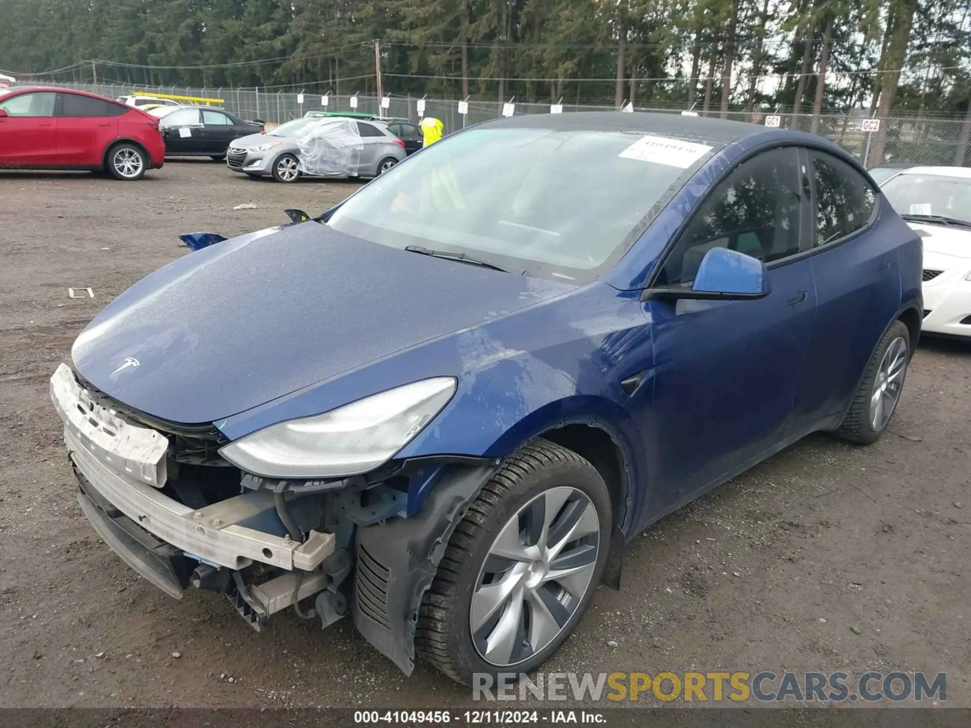 2 Фотография поврежденного автомобиля 7SAYGDEE8NF376077 TESLA MODEL Y 2022