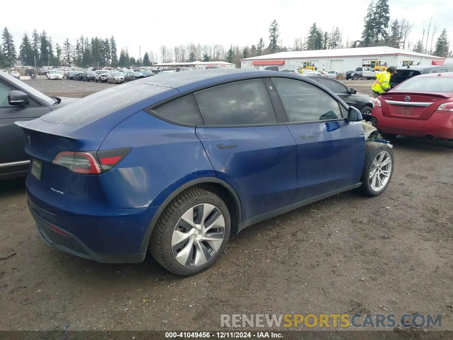 4 Фотография поврежденного автомобиля 7SAYGDEE8NF376077 TESLA MODEL Y 2022