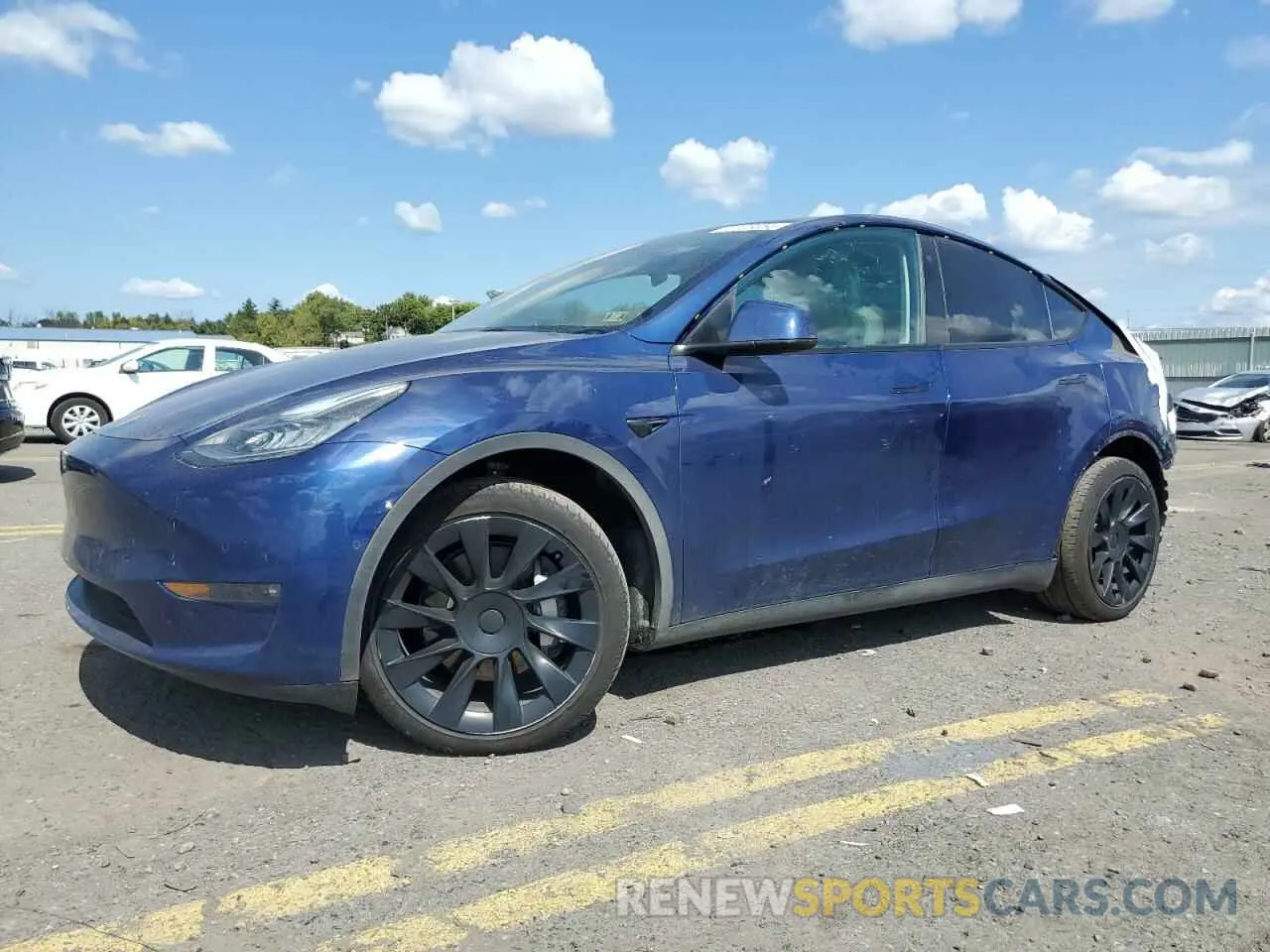 1 Photograph of a damaged car 7SAYGDEE8NF414097 TESLA MODEL Y 2022