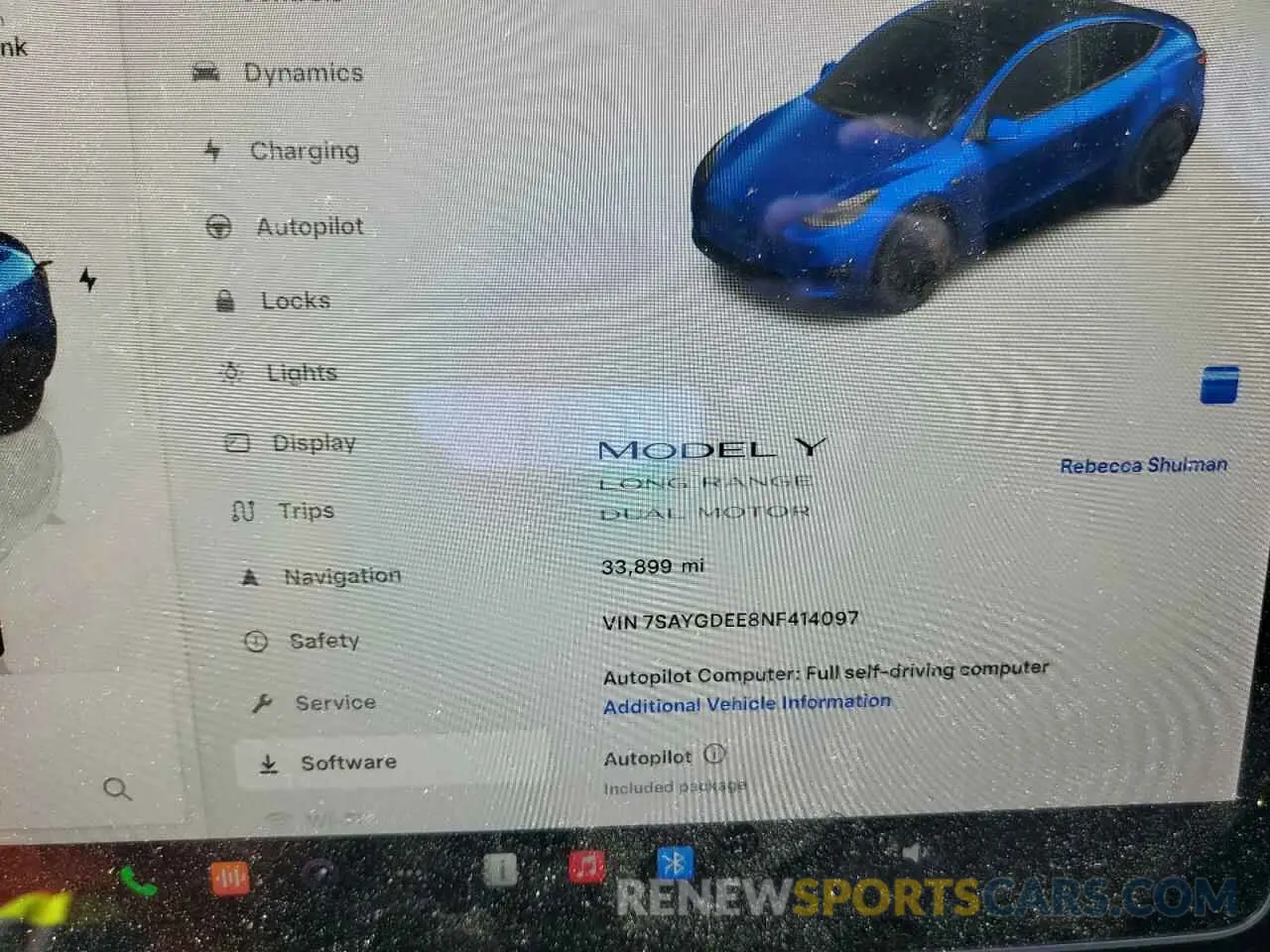 9 Photograph of a damaged car 7SAYGDEE8NF414097 TESLA MODEL Y 2022