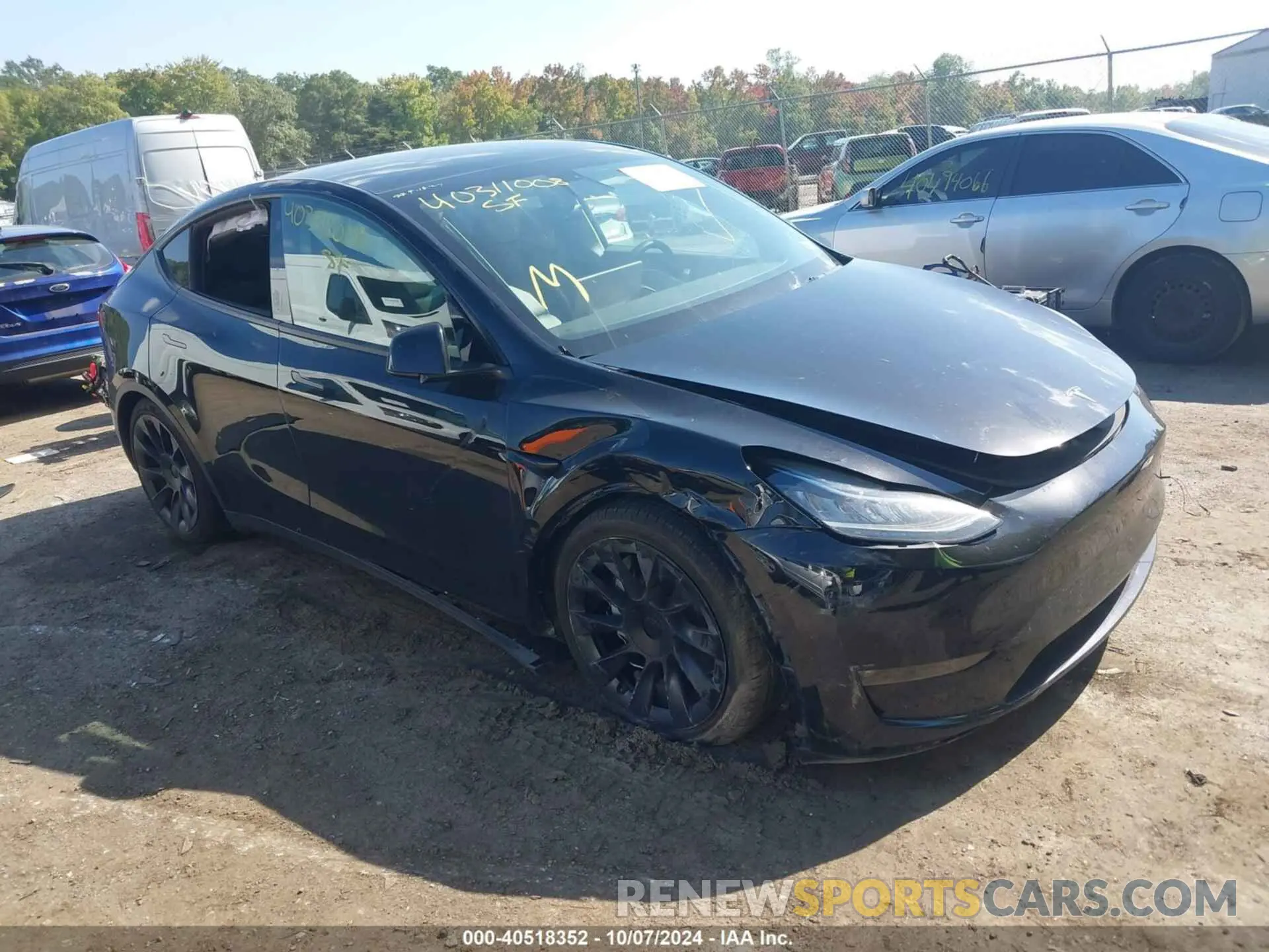 1 Фотография поврежденного автомобиля 7SAYGDEE8NF429568 TESLA MODEL Y 2022