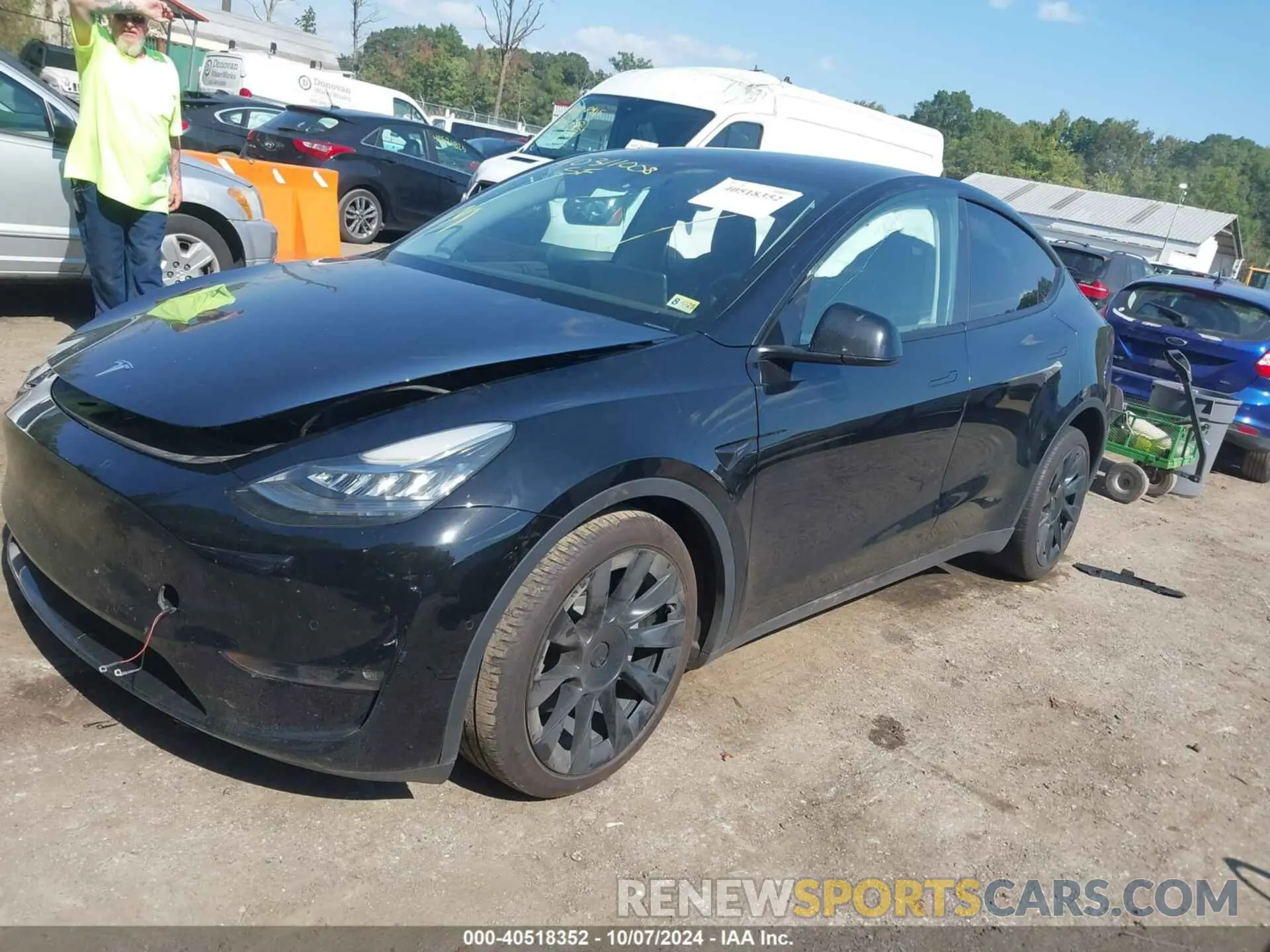 2 Фотография поврежденного автомобиля 7SAYGDEE8NF429568 TESLA MODEL Y 2022