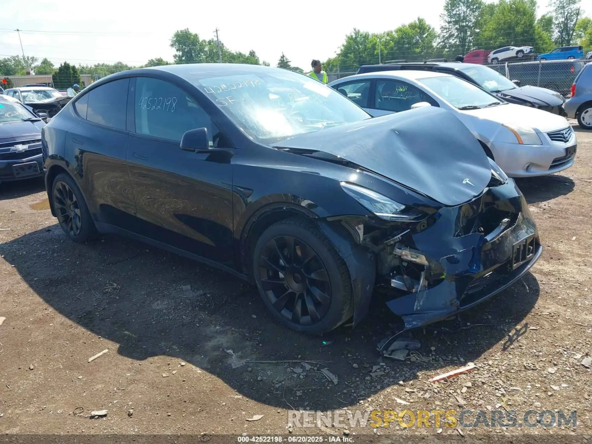 1 Фотография поврежденного автомобиля 7SAYGDEE8NF434074 TESLA MODEL Y 2022