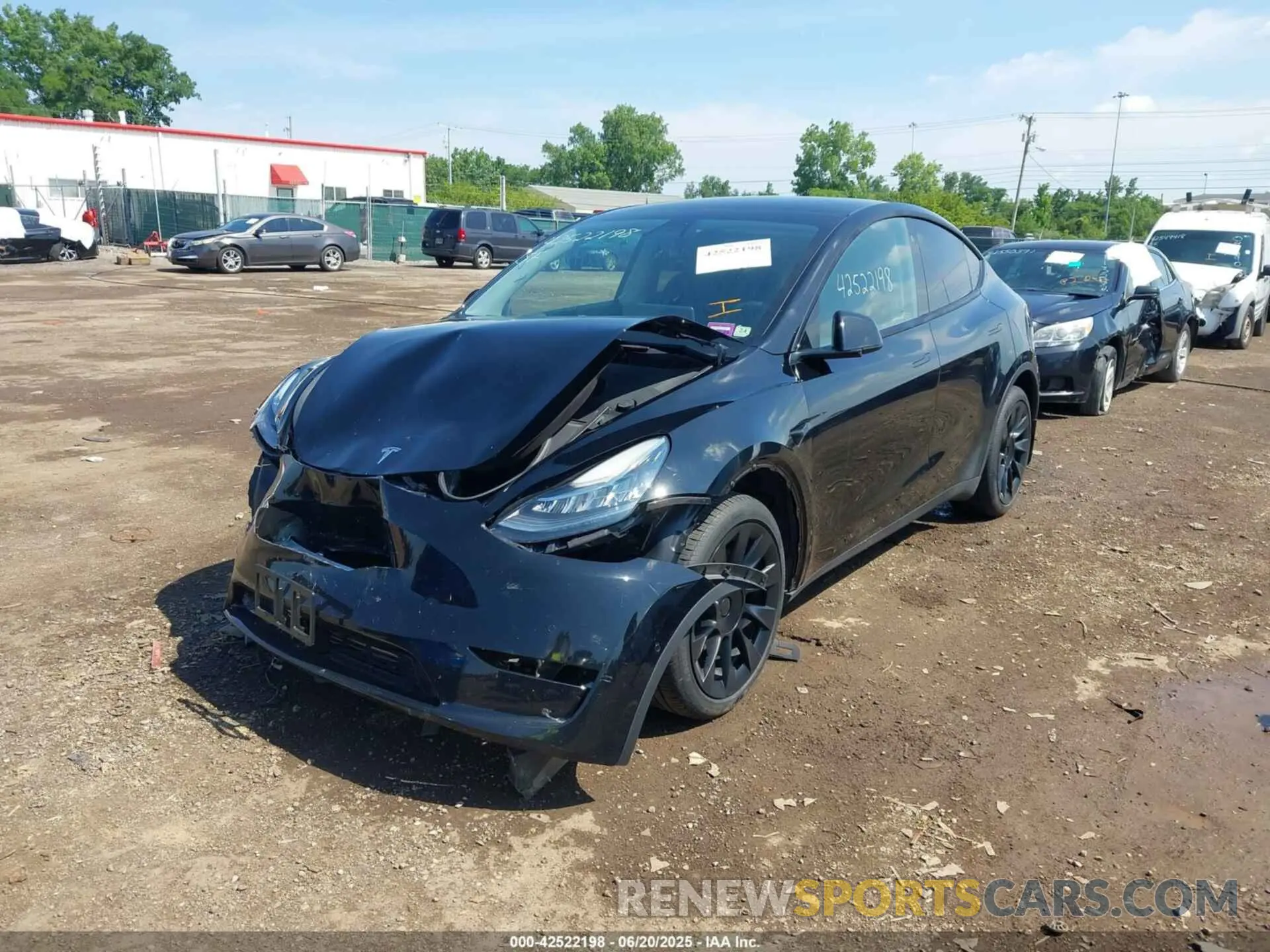 2 Фотография поврежденного автомобиля 7SAYGDEE8NF434074 TESLA MODEL Y 2022