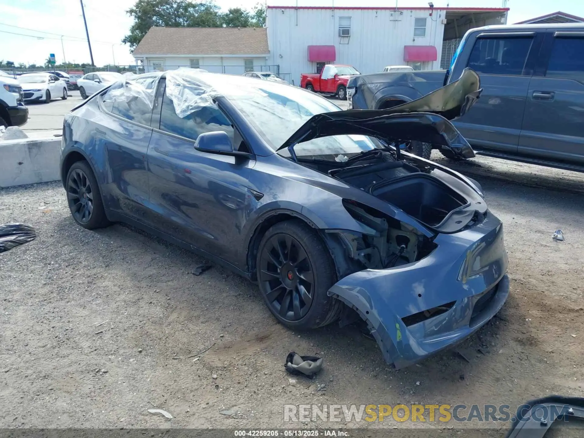 1 Фотография поврежденного автомобиля 7SAYGDEE8NF443194 TESLA MODEL Y 2022